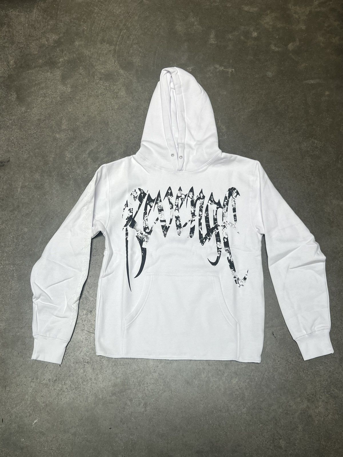 image of Revenge Juice Wrld Collage in White, Men's (Size Small)