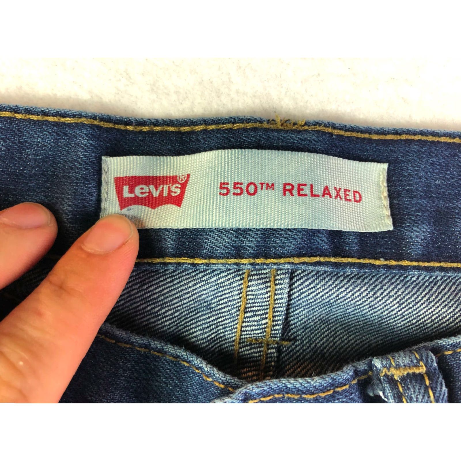 Levi's Levi's 550 Relaxed Straight Womens Size 14 Regular 28x27 Measured Blue Jeans Size 36" / US 14 / IT 50 - 3 Thumbnail