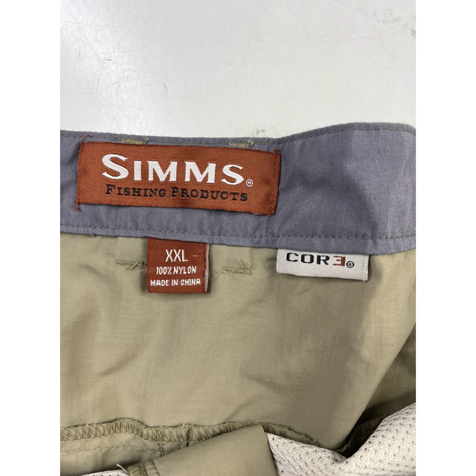 Vintage Simms Mens Pants Cargo Casual Workwear Nylon Lightweight Beige 2XL Regular Straight Inseam 26.5 Beig e? Size US 39 - 2 Thumbnail