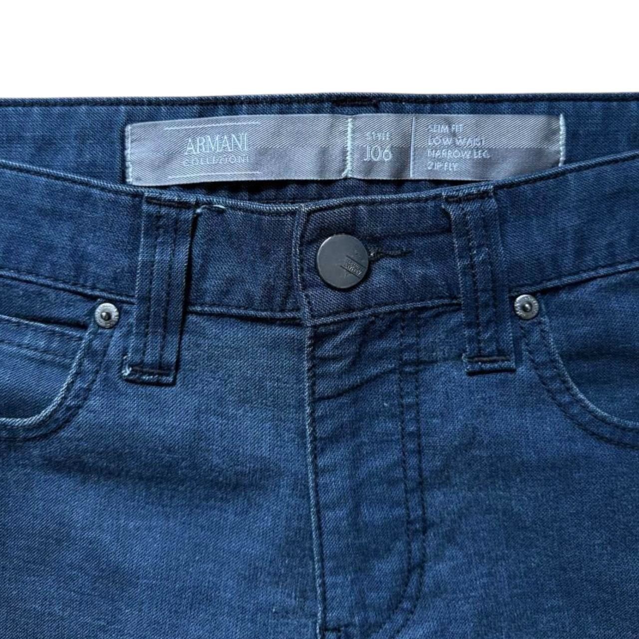 Armani Collezioni Armani Collezioni Blue Pants | Size 33 Size US 33 - 3 Thumbnail
