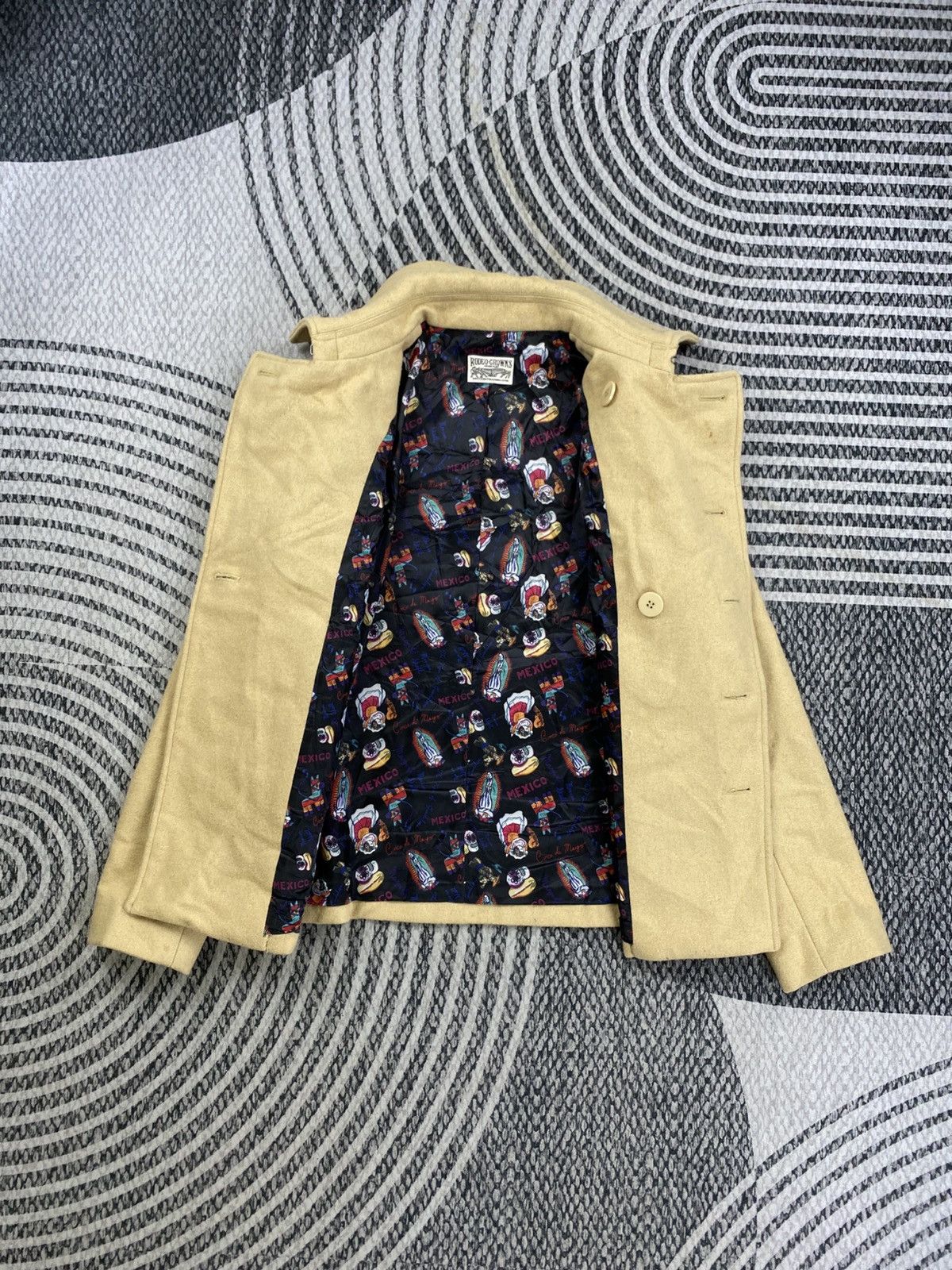 Japanese Brand Rodeo Crown Wool Blend Double Collar Coat Jacket Size US S / EU 44-46 / 1 - 8 Thumbnail