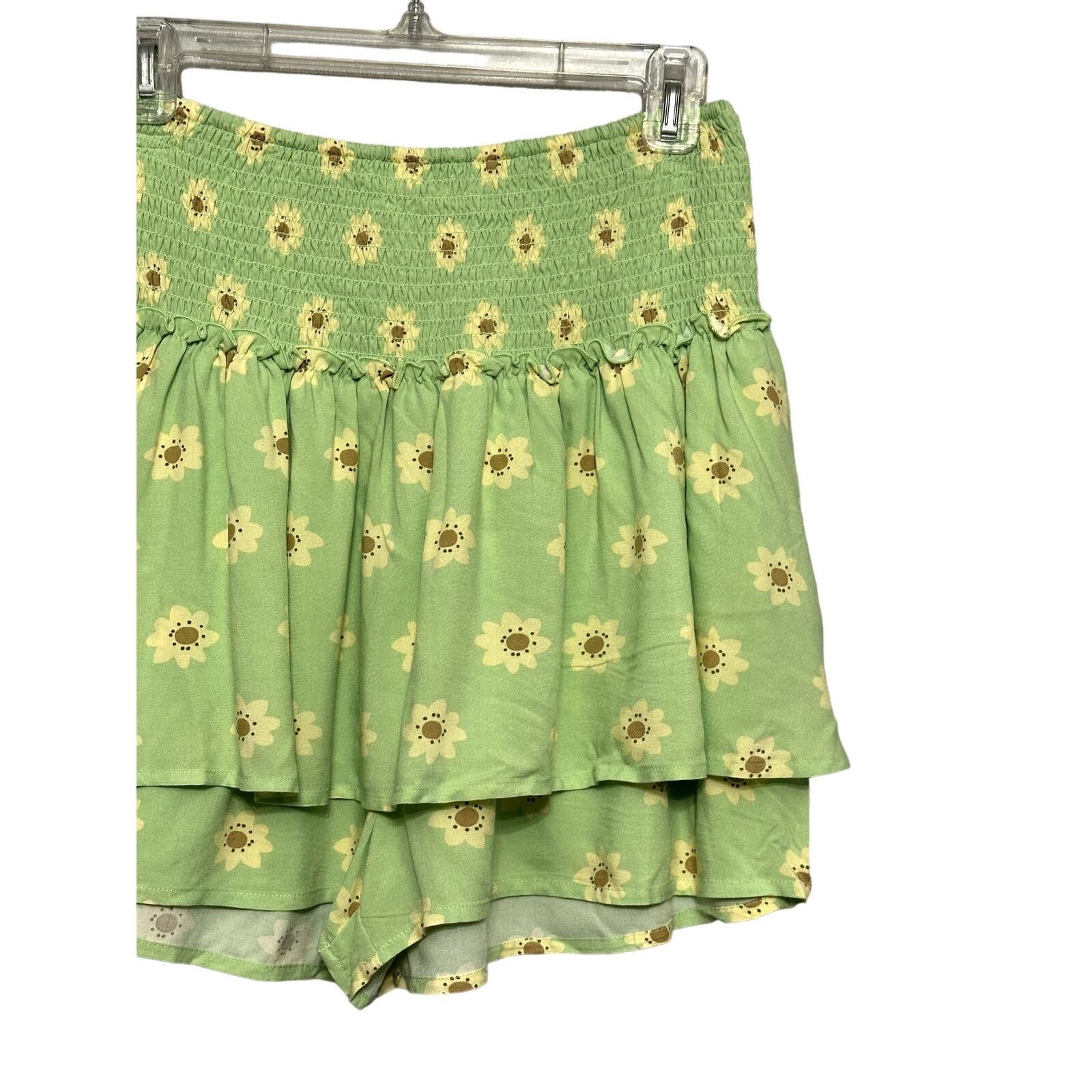 BP. BP Skort Daisy Floral Smocked Tiered Design Multicolor M Size 30" / US 8 / IT 44 - 4 Thumbnail
