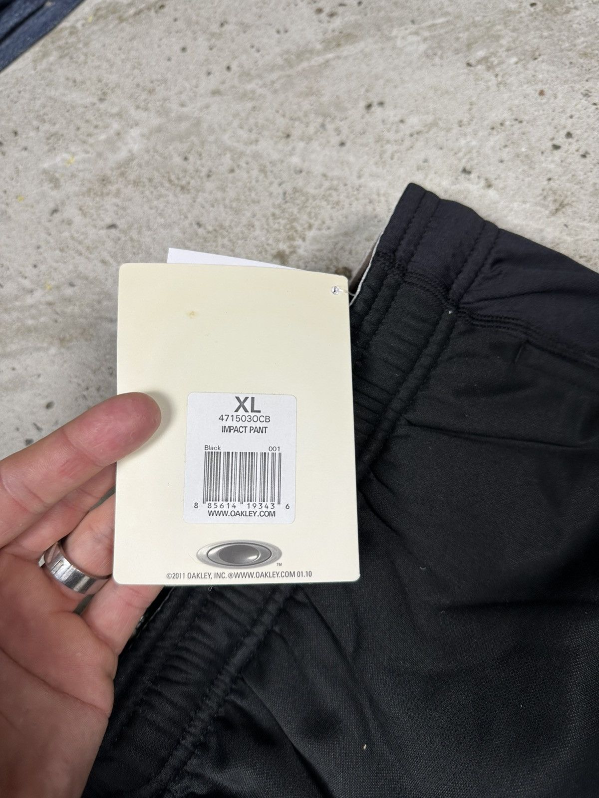 Oakley × Vintage 💥 NEW Vintage Y2K Oakley Track Pants Black Impact Baggy Size US 36 / EU 52 - 9 Thumbnail