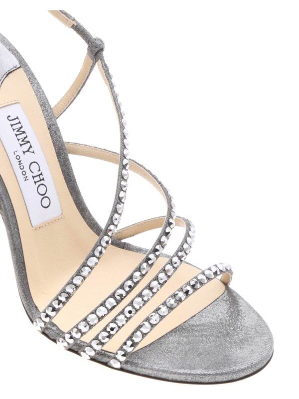 Jimmy Choo o1y0326 Sandals in Gray Size US 7 / IT 37 - 4 Thumbnail