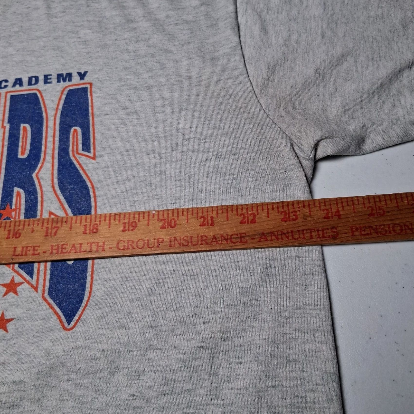 Fruit Of The Loom VINTAGE BEST Fruit of the Loom Christian Liberty Academy Chargers Basketball Shirt XL Gray Single Stitch Distressed Crew Neck Men M Size US XL / EU 56 / 4 - 6 Thumbnail
