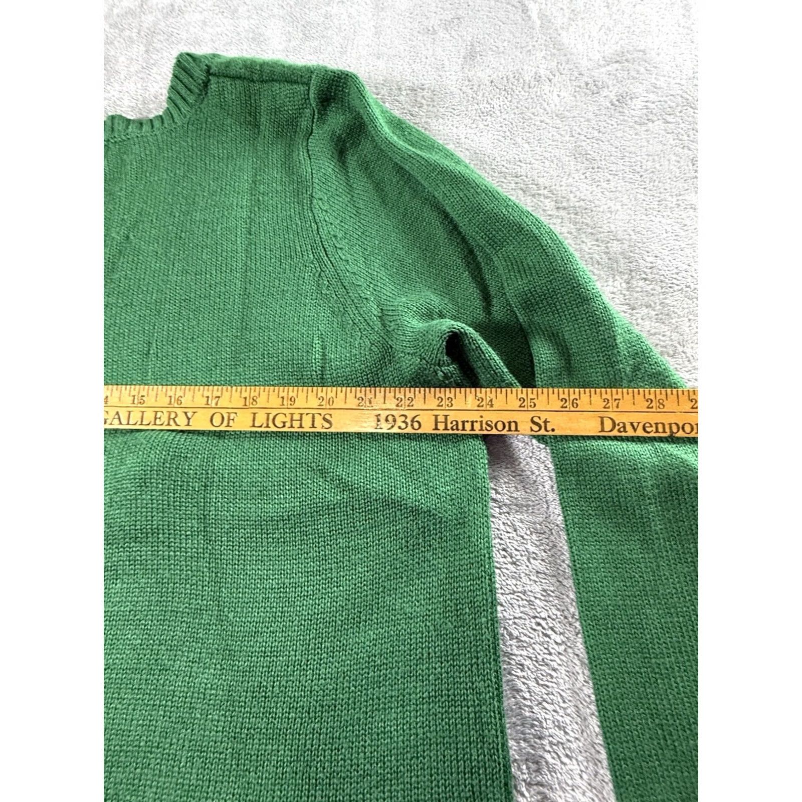 Vintage VINTAGE Santa & Reindeer Green Christmas Holiday Sweater? Size XXL / US 16-18 / IT 52-54 - 5 Thumbnail