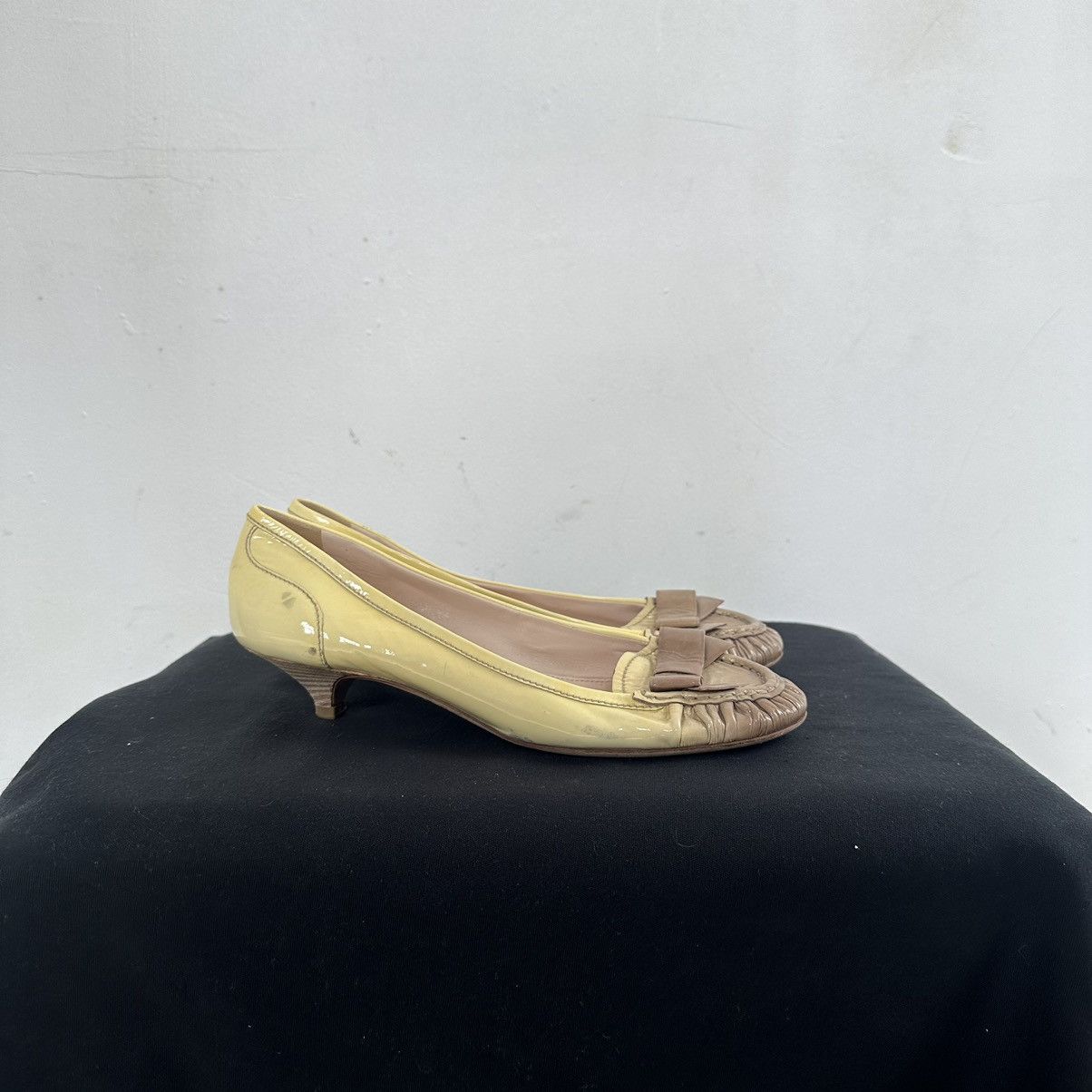 Prada Prada small heel Ballet Flats Shoes Vintage 2000s Retro Rare Size US 8 / IT 38 - 1 Thumbnail