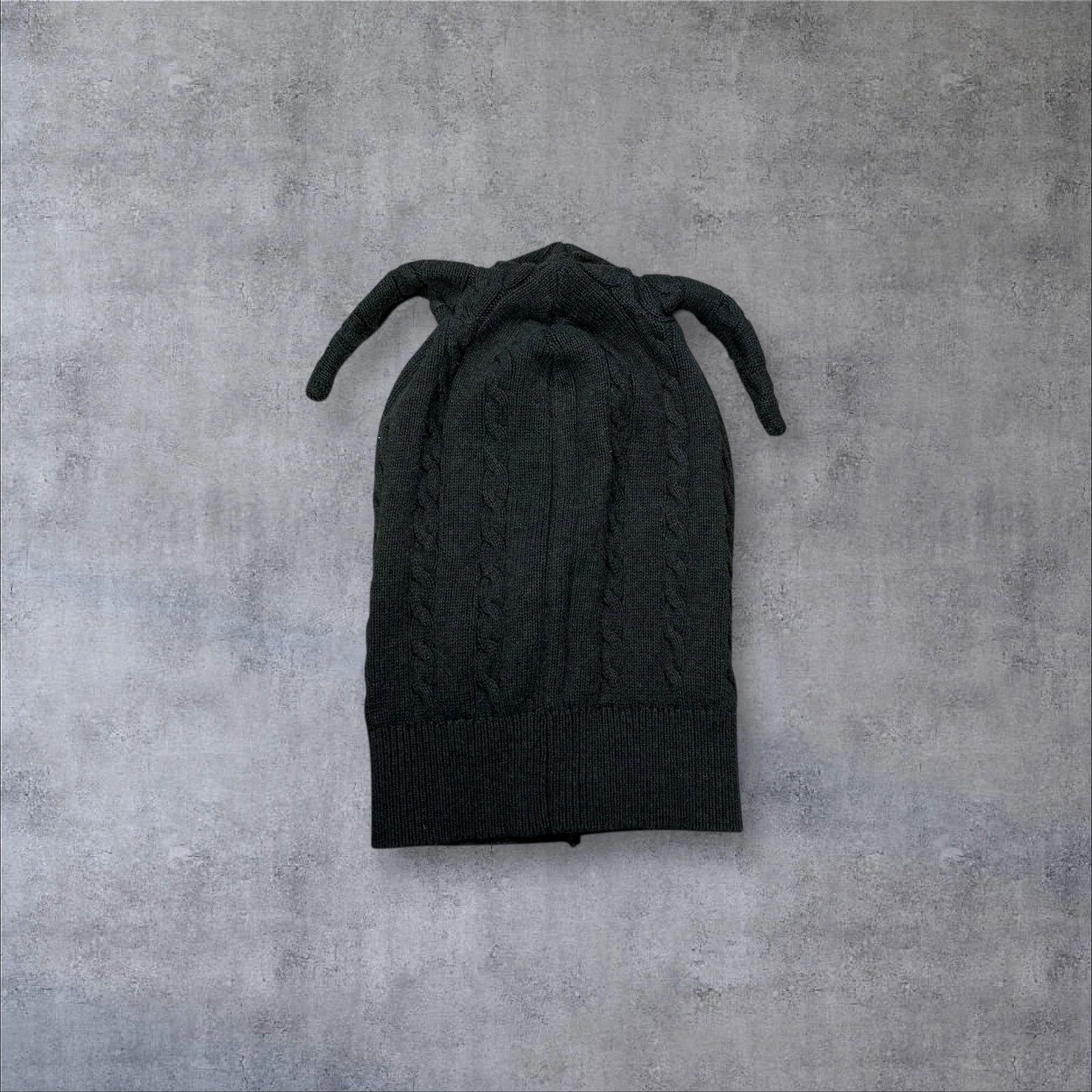 Japanese Brand Cable Knit Balaclava Hat Size ONE SIZE - 3 Thumbnail