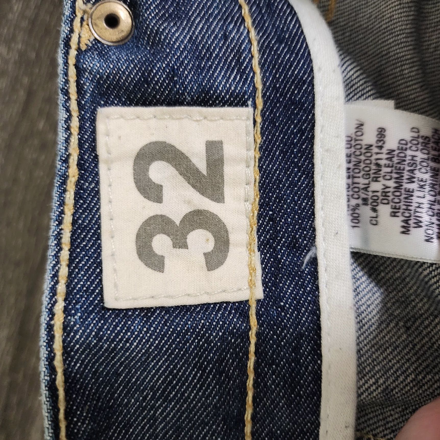 Denime VINTAGE Taverniti SO Jeans Straight Jeans Mens 32x35 Blue Whisker Denim Rare James 19" | Mens Size US 32 / EU 48 - 7 Thumbnail