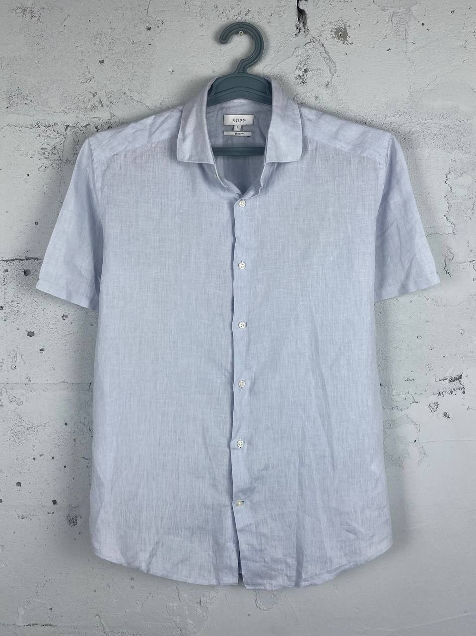 Reiss Reiss Linen 100% Luxury Button Up Shirt Rare Retro Hype Y2K Size US L / EU 52-54 / 3 - 1 Thumbnail