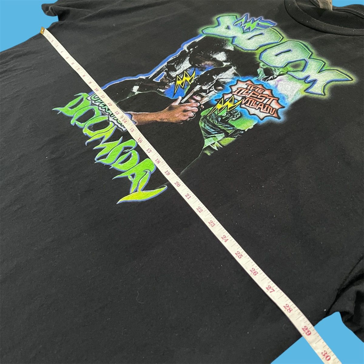 MF Doom × Rap Tees × Stones Throw Records Operation: Doomsday Stones Throw Promo Tee 4XL Size US XXL / EU 58 / 5 - 7 Thumbnail