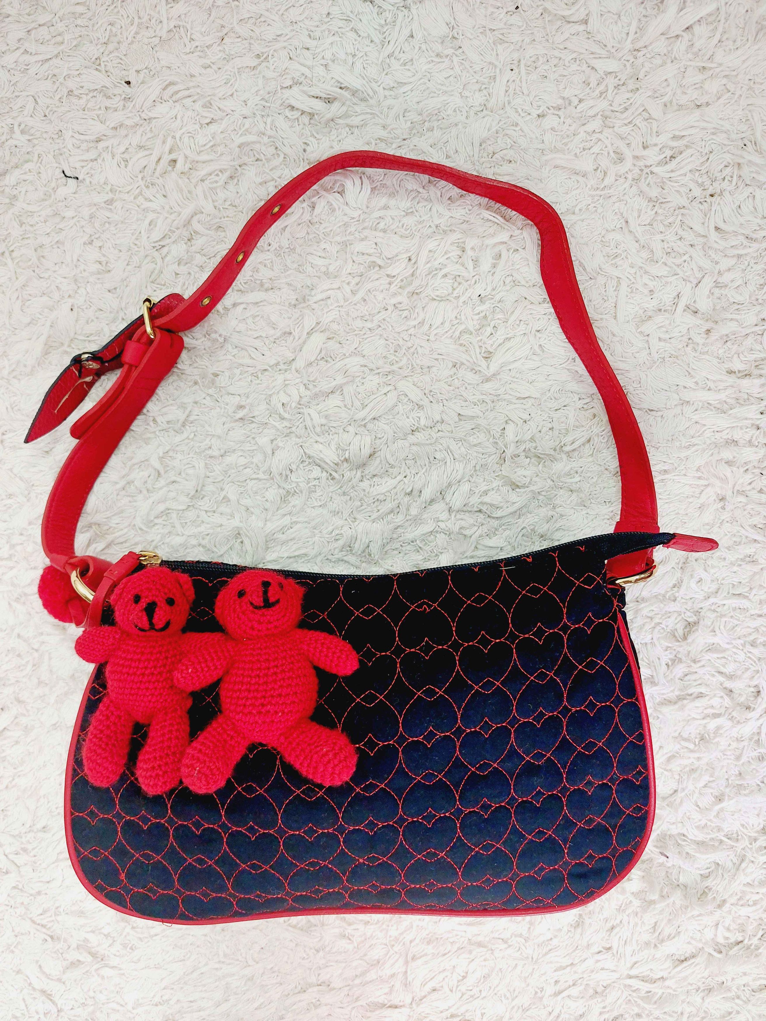 Moschino Moschino Jeans Leather Iconic Teddy Bear Cub Plush ag Clutch Size ONE SIZE - 3 Thumbnail