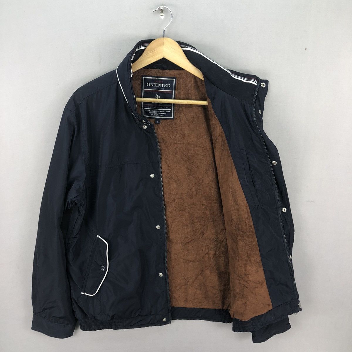 Dunlop Vintage Dunlop Motorsport Urbanwear Zipper Jacket Size US L / EU 52-54 / 3 - 5 Thumbnail