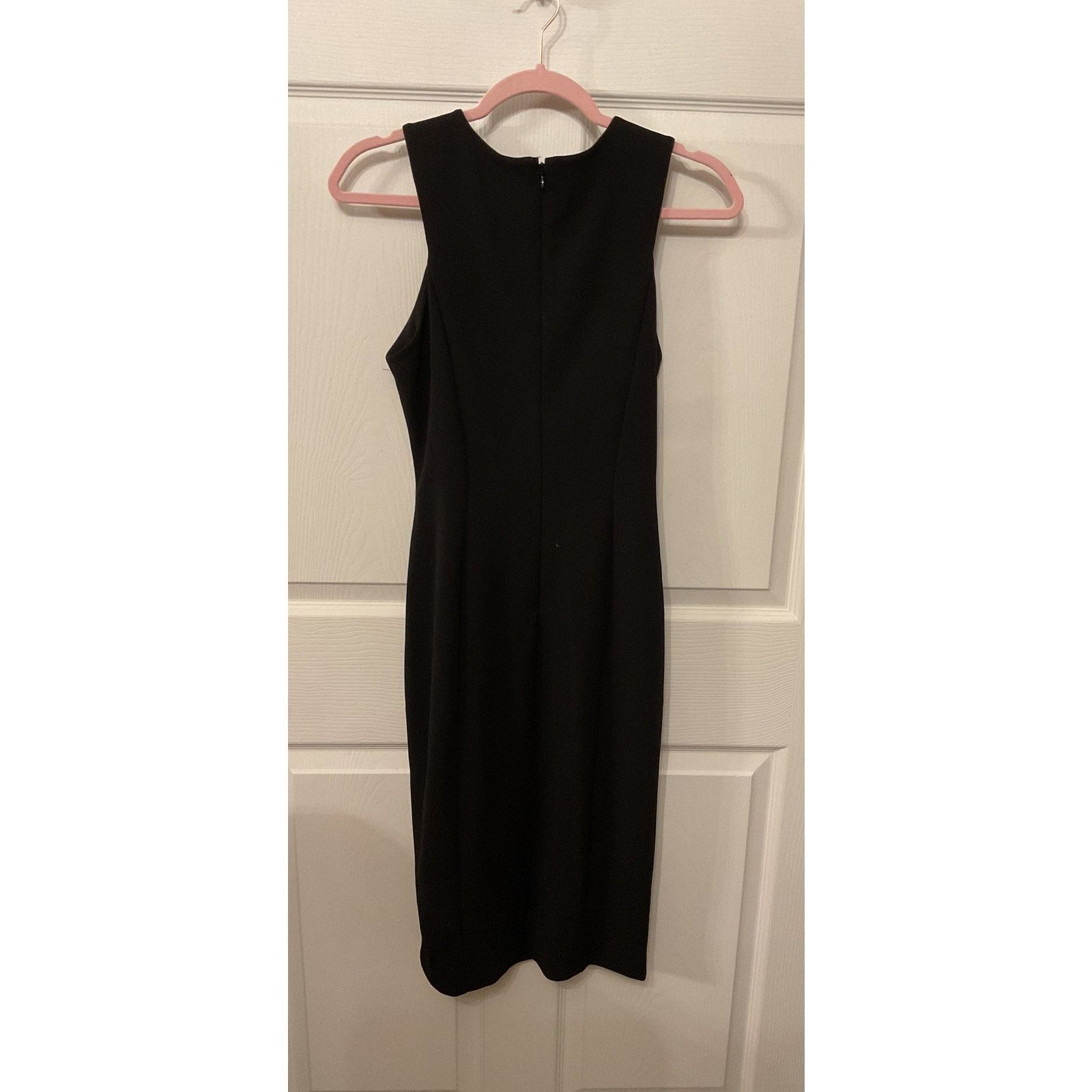 Calvin Klein Calvin Klein Black Sheath Workwear Sleeveless Dress, 6 Size M / US 6-8 / IT 42-44 - 3 Thumbnail