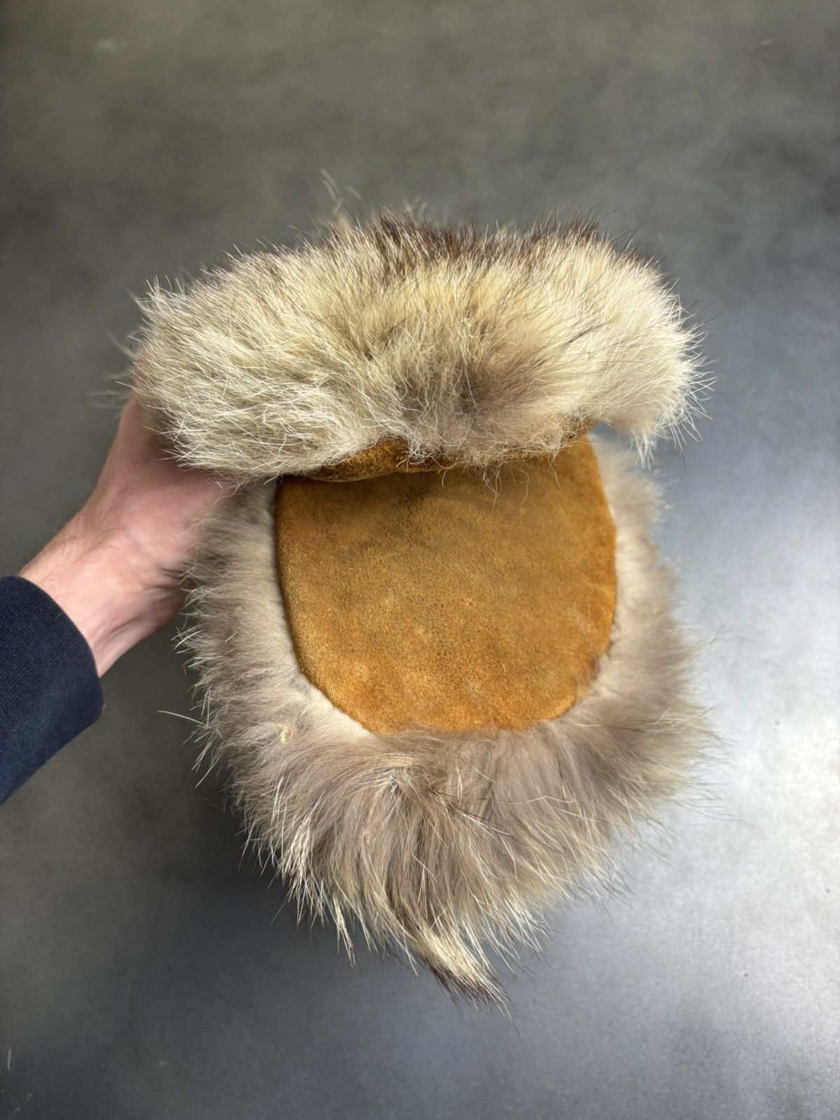 Native × Vintage Vintage Fur Mittens Beaded Gauntlets Indigenous American USA Size ONE SIZE - 15 Thumbnail