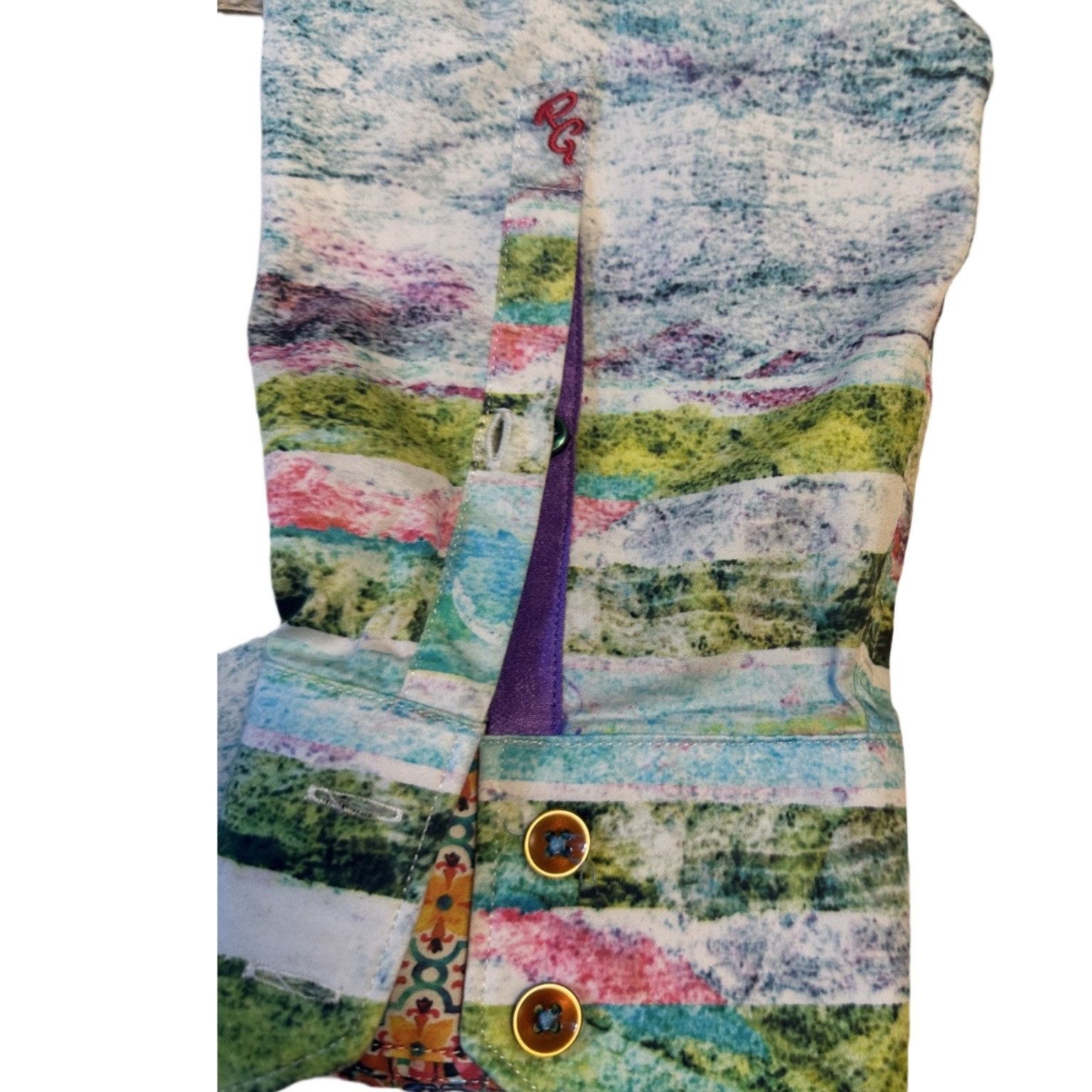 Robert Graham Robert Graham Bedouins Multicolor Summer Sunset Stripe Shirt Size US M / EU 48-50 / 2 - 5 Thumbnail