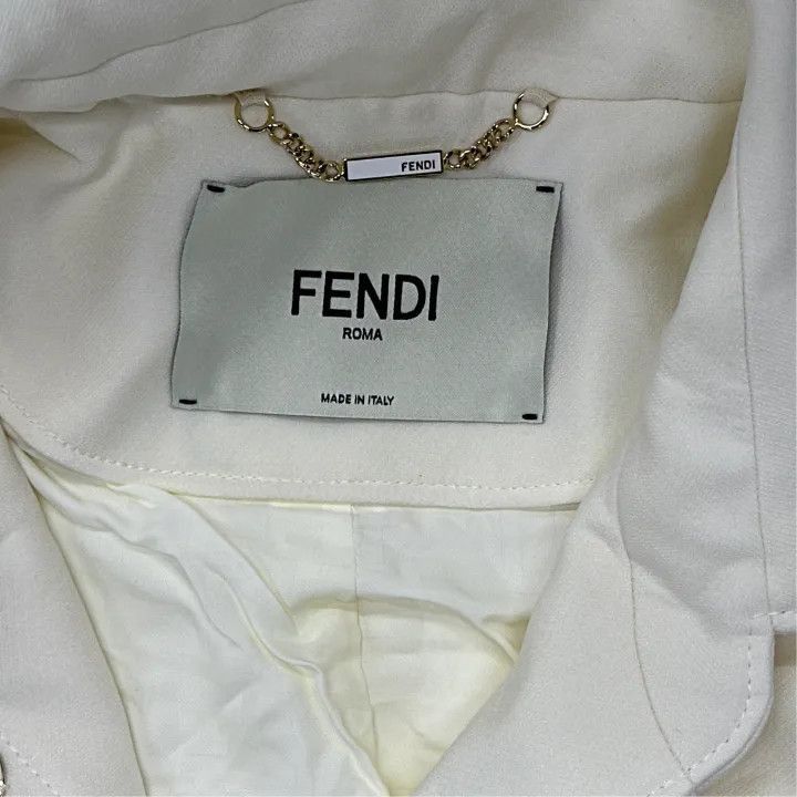 Fendi Fendi SS22 Belted Button-Up Jacket -2508 Size M / US 6-8 / IT 42-44 - 3 Thumbnail