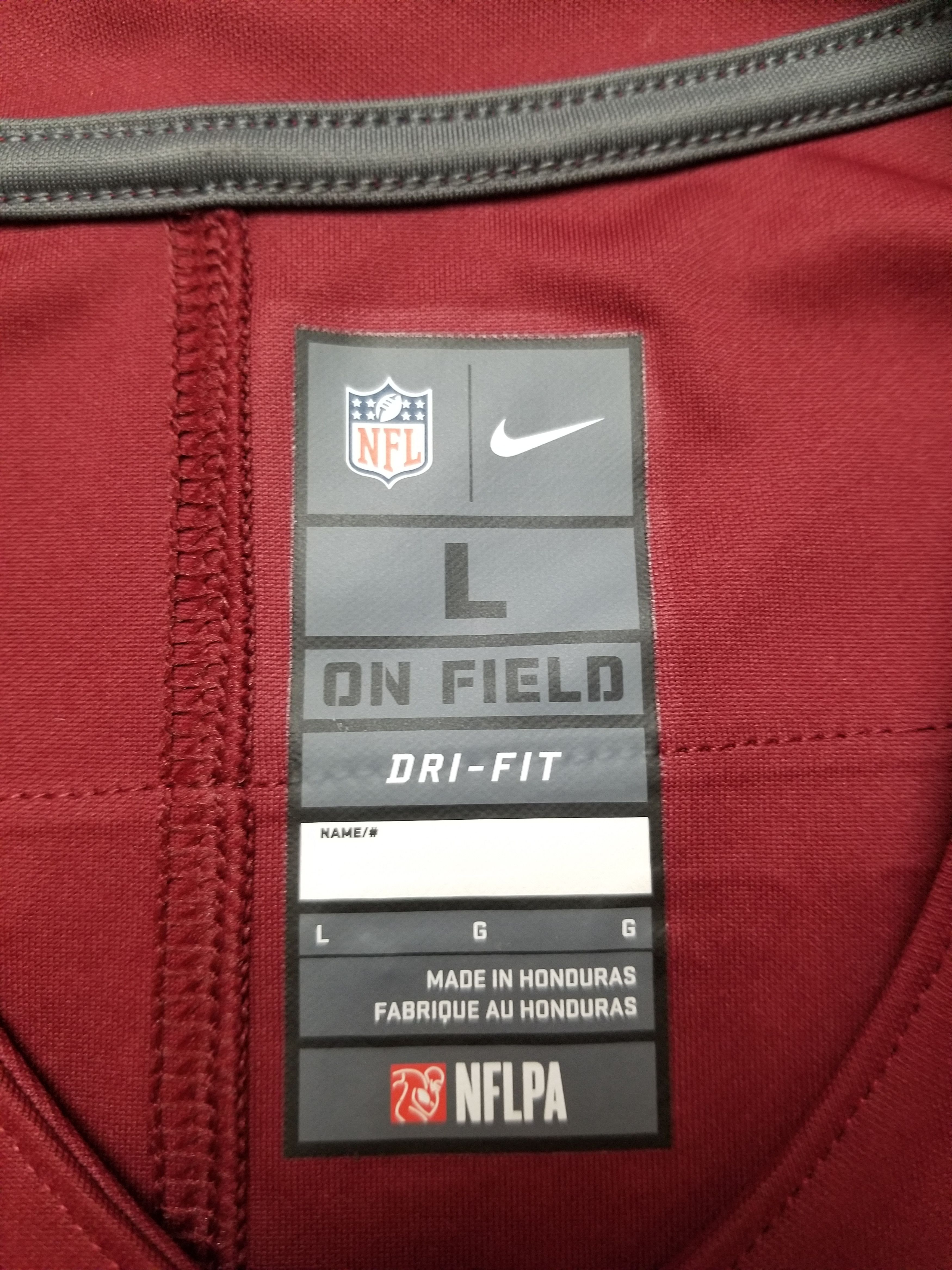 Nike Norman #24 Washington Redskins Authentic Limited Sewn Jersey Size US L / EU 52-54 / 3 - 14 Thumbnail