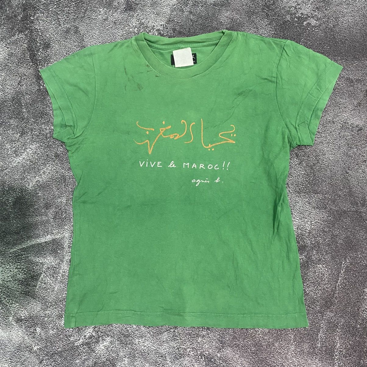 agnes b. Vintage Rare Agnes b Vive Le Maroc Tee Size S / US 4 / IT 40 - 1 Thumbnail