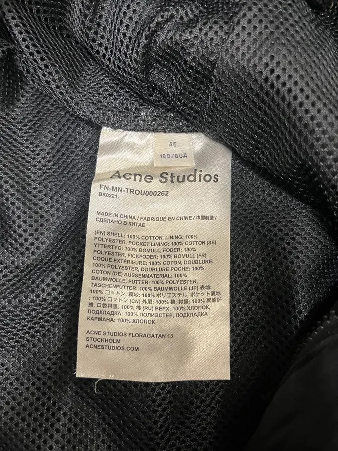 Acne Studios Acne Studios Black Tactical Zip Pants Size US 31 - 10 Thumbnail