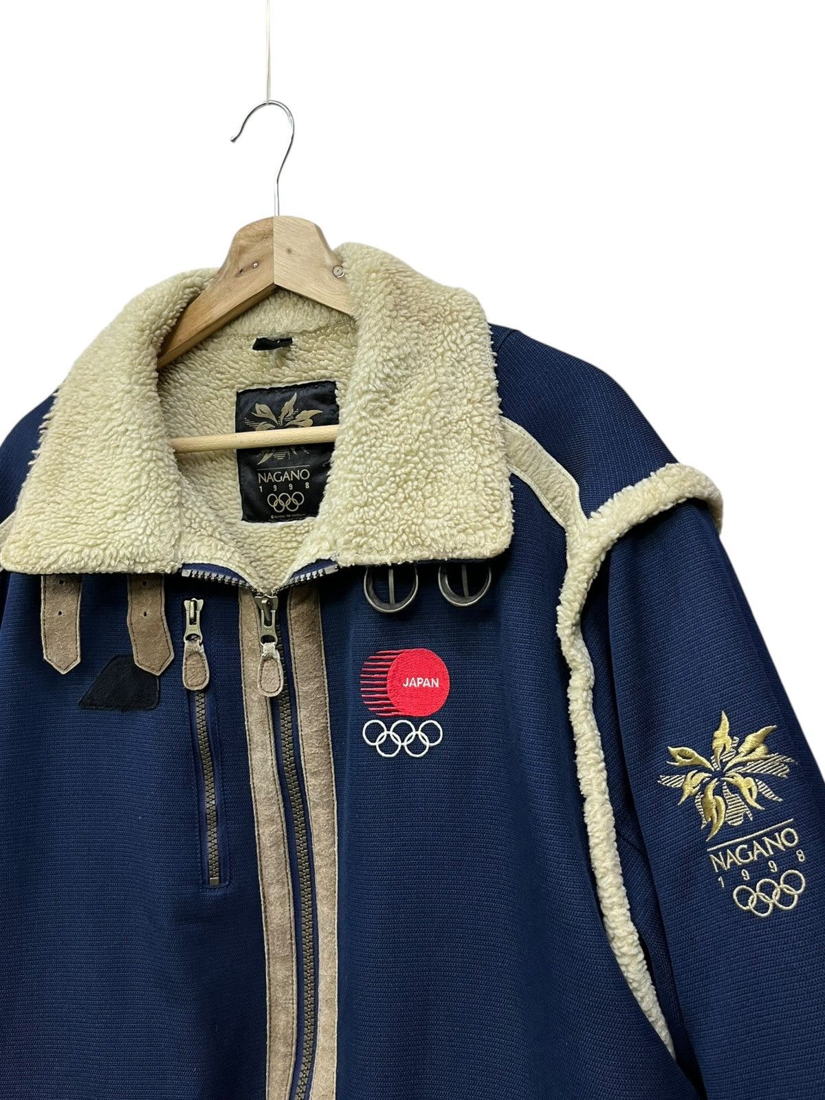 Vintage Mizuno Nagano 1998 Japan Olympic Sherpa Ski Jacket Size US L / EU 52-54 / 3 - 7 Thumbnail