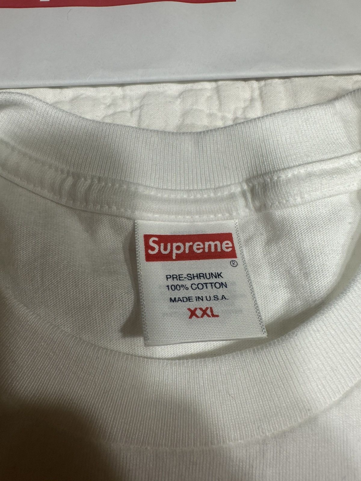 Supreme Supreme Warm Up Tee Brand New White 2XL Size US XXL / EU 58 / 5 - 2 Thumbnail