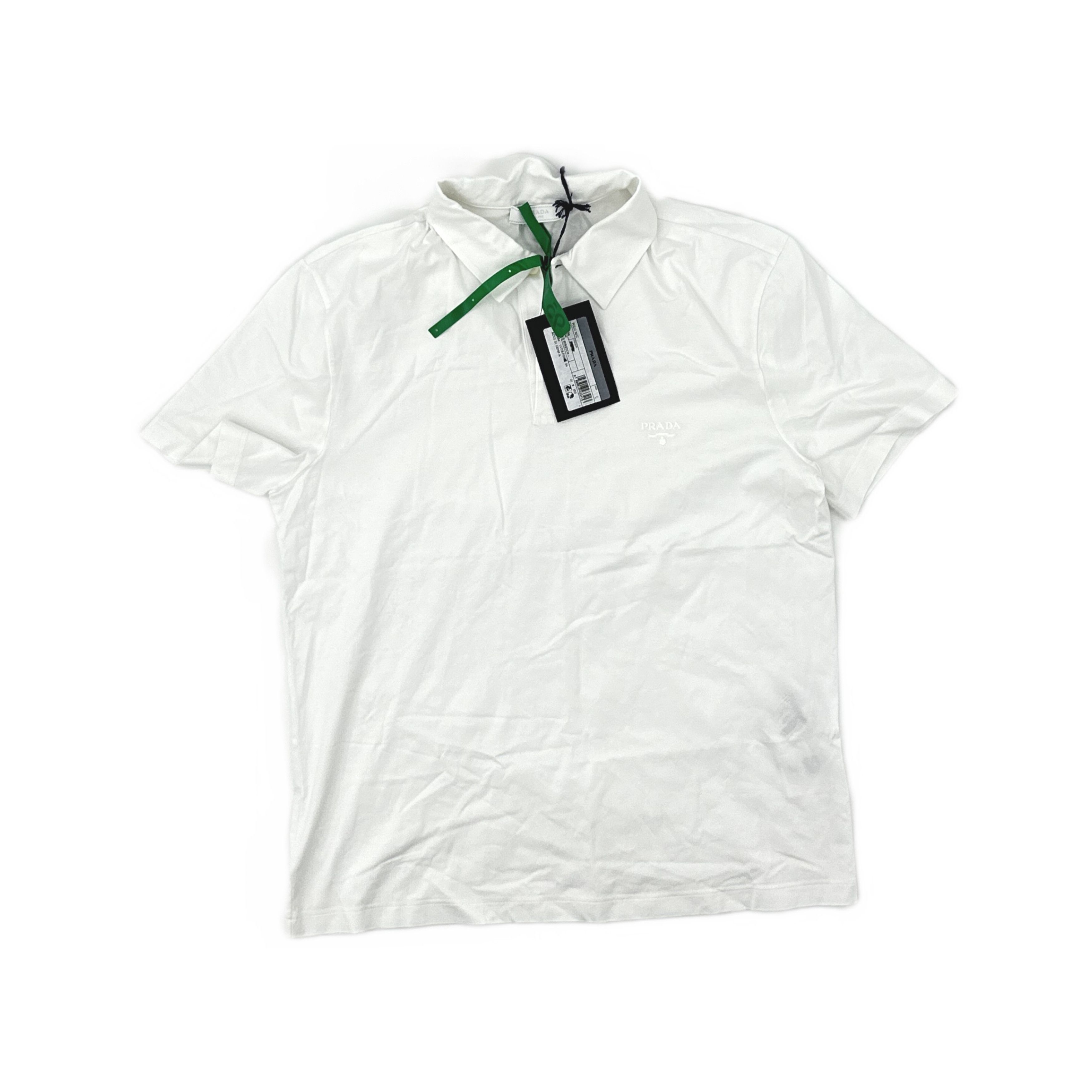 Prada Prada Rubber Logo Tipped Polo Shirt Size L | Grailed