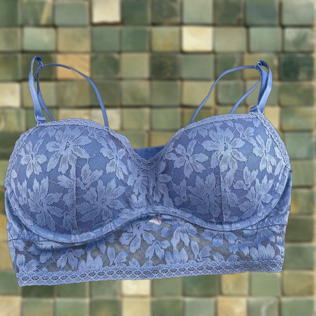Victoria's Secret Victoria's Secret PINK Push Up Bra Womens Medium Floral Lace Bustier Coquette Size M / US 6-8 / IT 42-44 - 1 Thumbnail