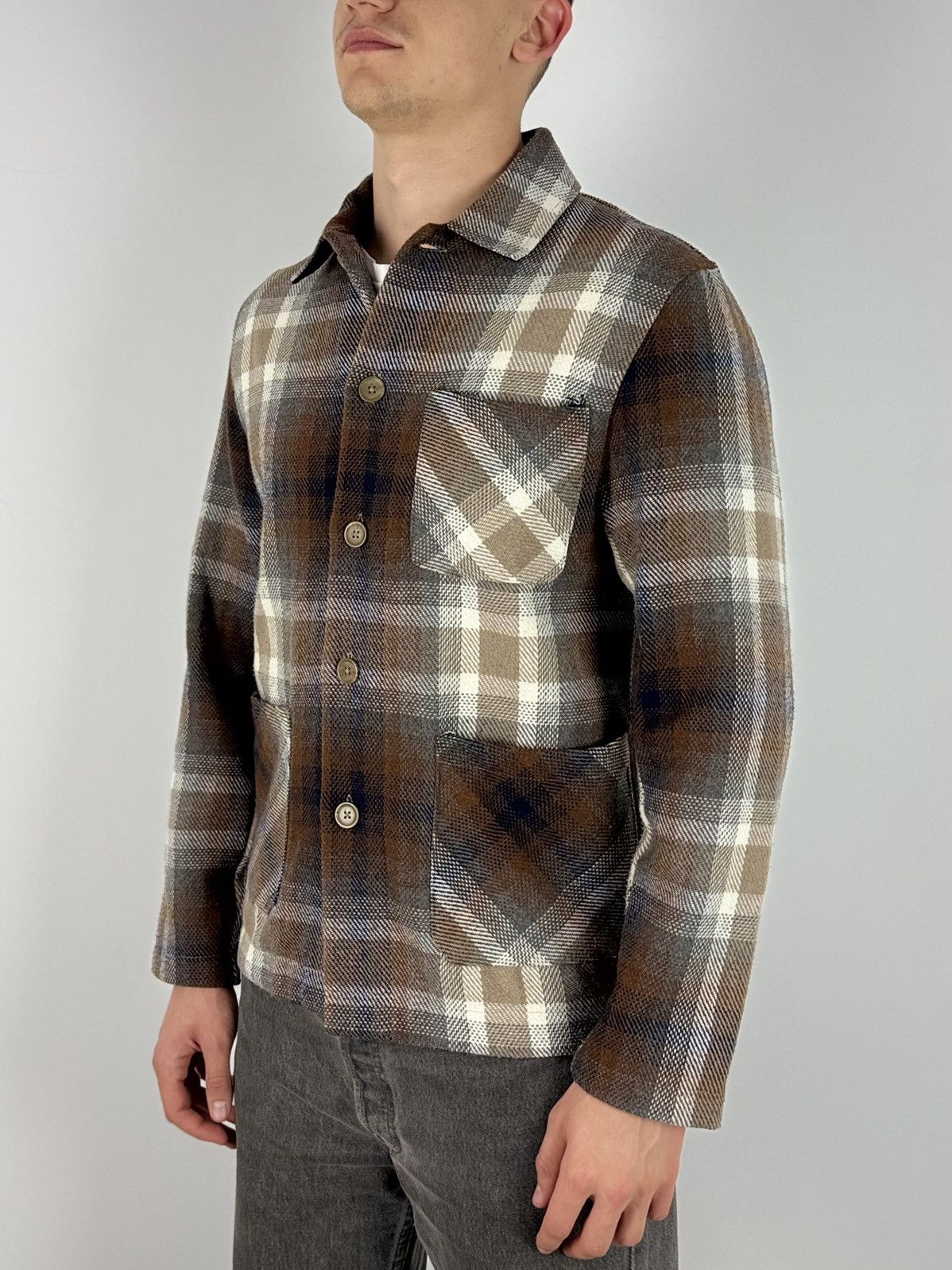 Folk Folk Check Chore Overshirt Jacket Size US M / EU 48-50 / 2 - 2 Thumbnail