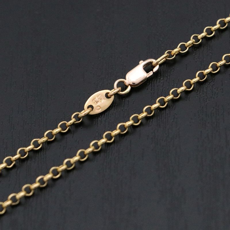 image of Chrome Hearts Gold Roll Chain - 24 Inch, Men's
