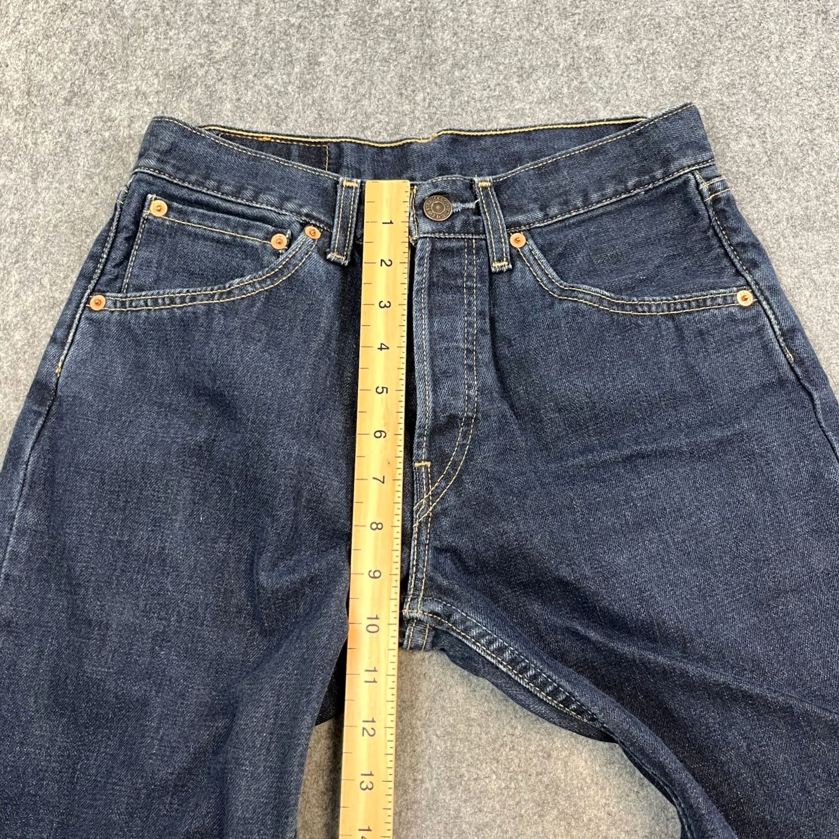 Levi's VINTAGE Levi's Jeans Regular Bootcut 27 28 UK 8 Dark Blue Indigo Raw Neppy Denim Jeans Womens Levi's 535 Size 30" / US 8 / IT 44 - 5 Thumbnail