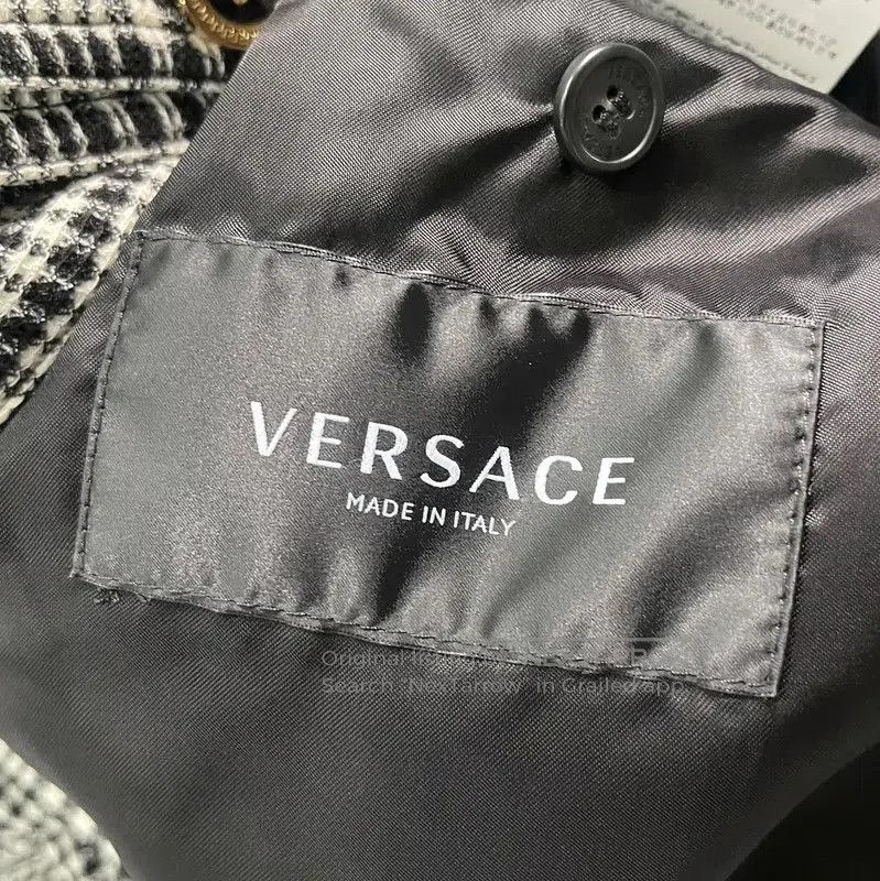 Versace Versace Women's Gray Checkered Jacket . Size XXS / US 00 / IT 34 - 6 Thumbnail