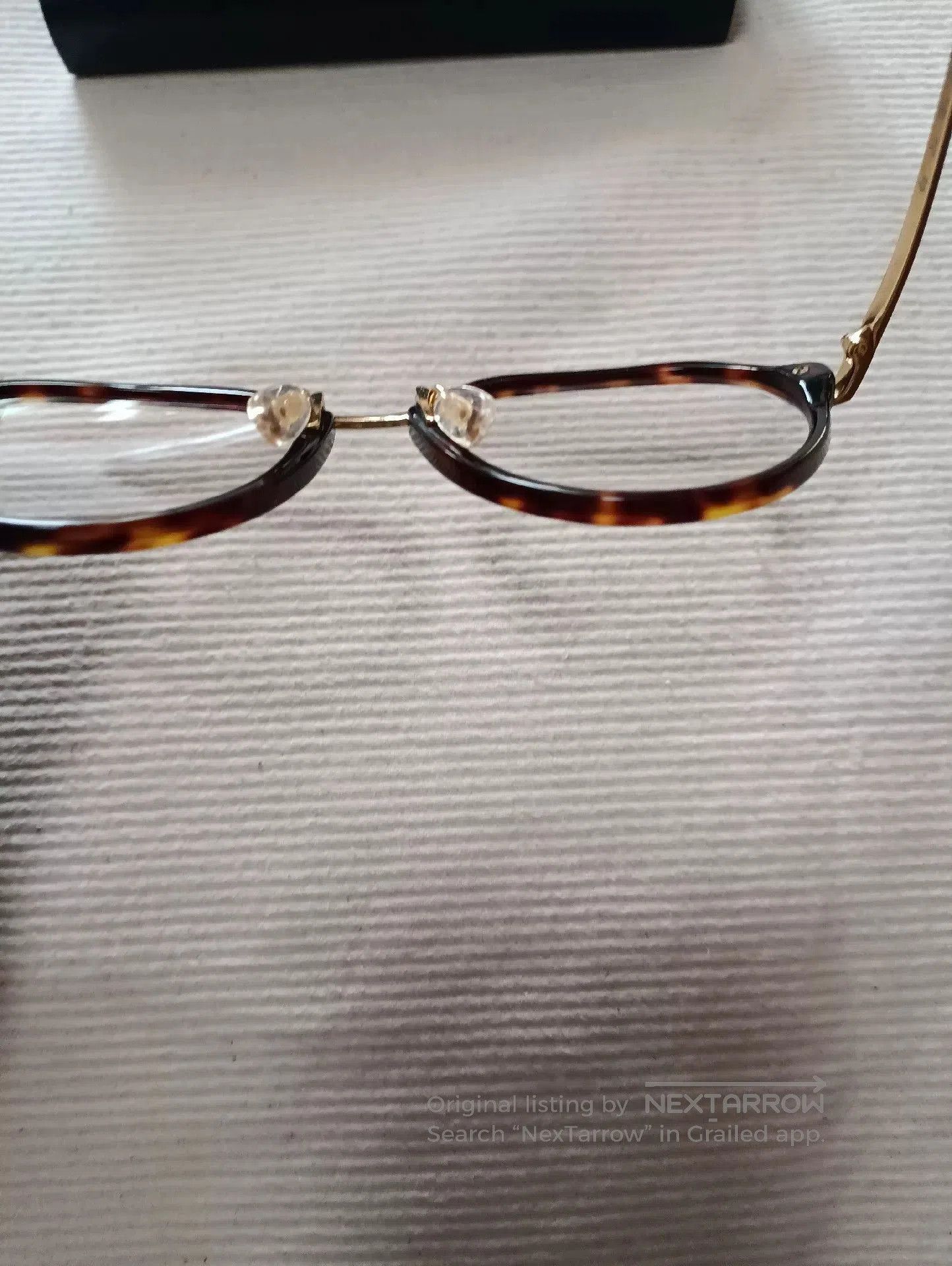 Hakusan Megane Baishan Amber Gold Titanium Glasses. Size ONE SIZE - 7 Thumbnail