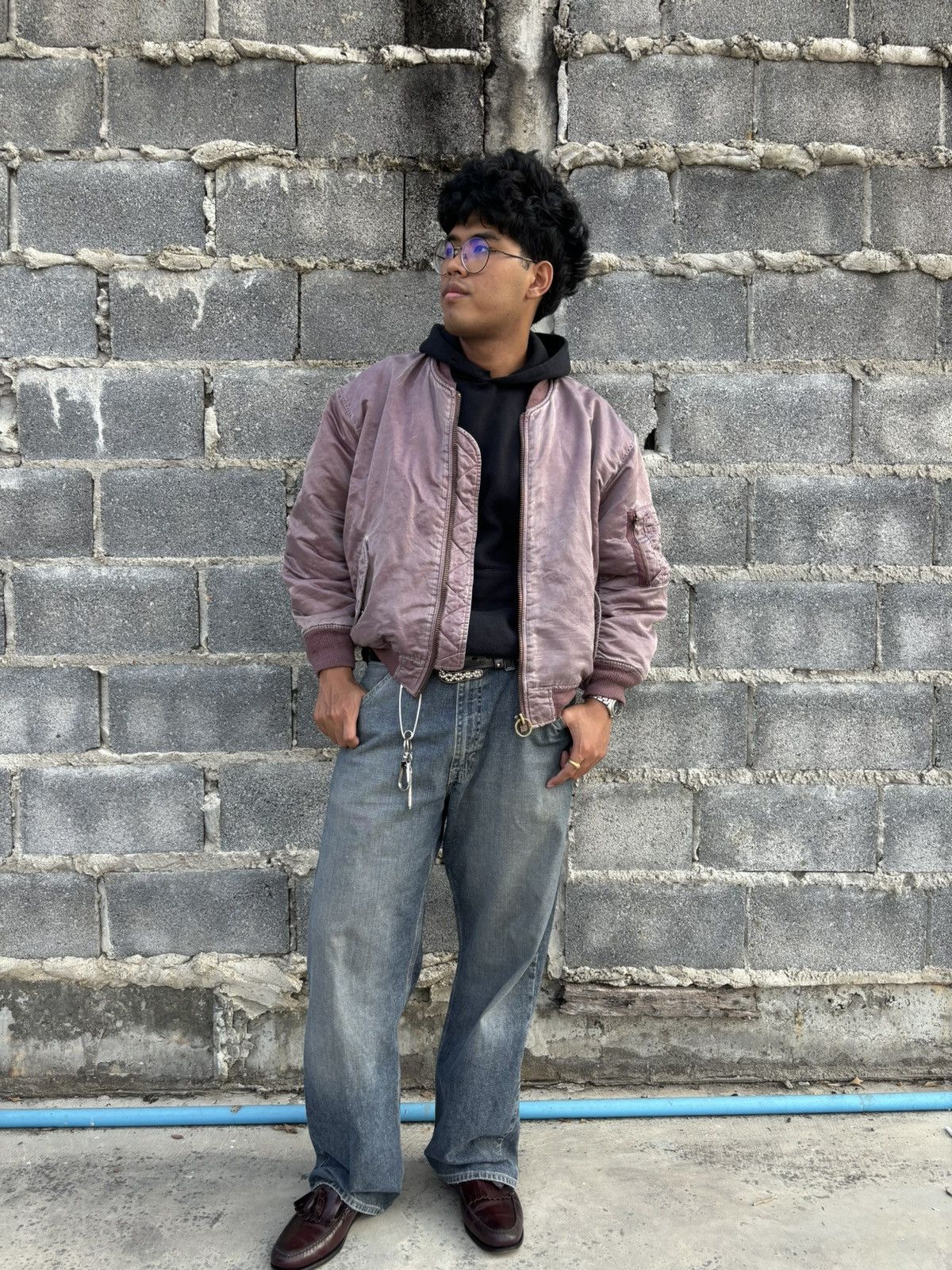 Alpha Industries FADED Alpha Ma-1 Flight Bomber Jacket Size US L / EU 52-54 / 3 - 3 Thumbnail