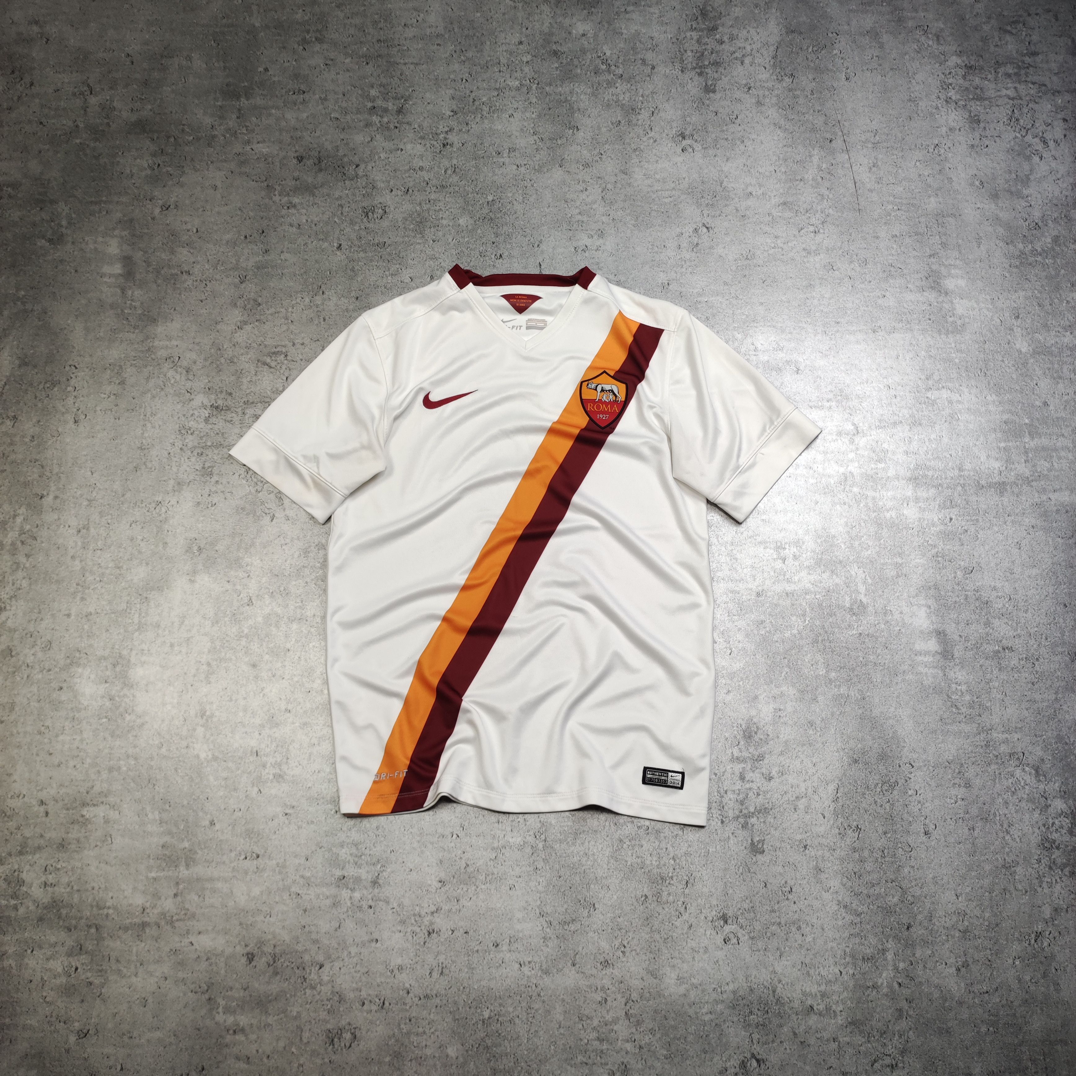 Vintage RARE Football Soccer Roma FC 2015 Away Nike Jersey Size US S / EU 44-46 / 1 - 1 Thumbnail