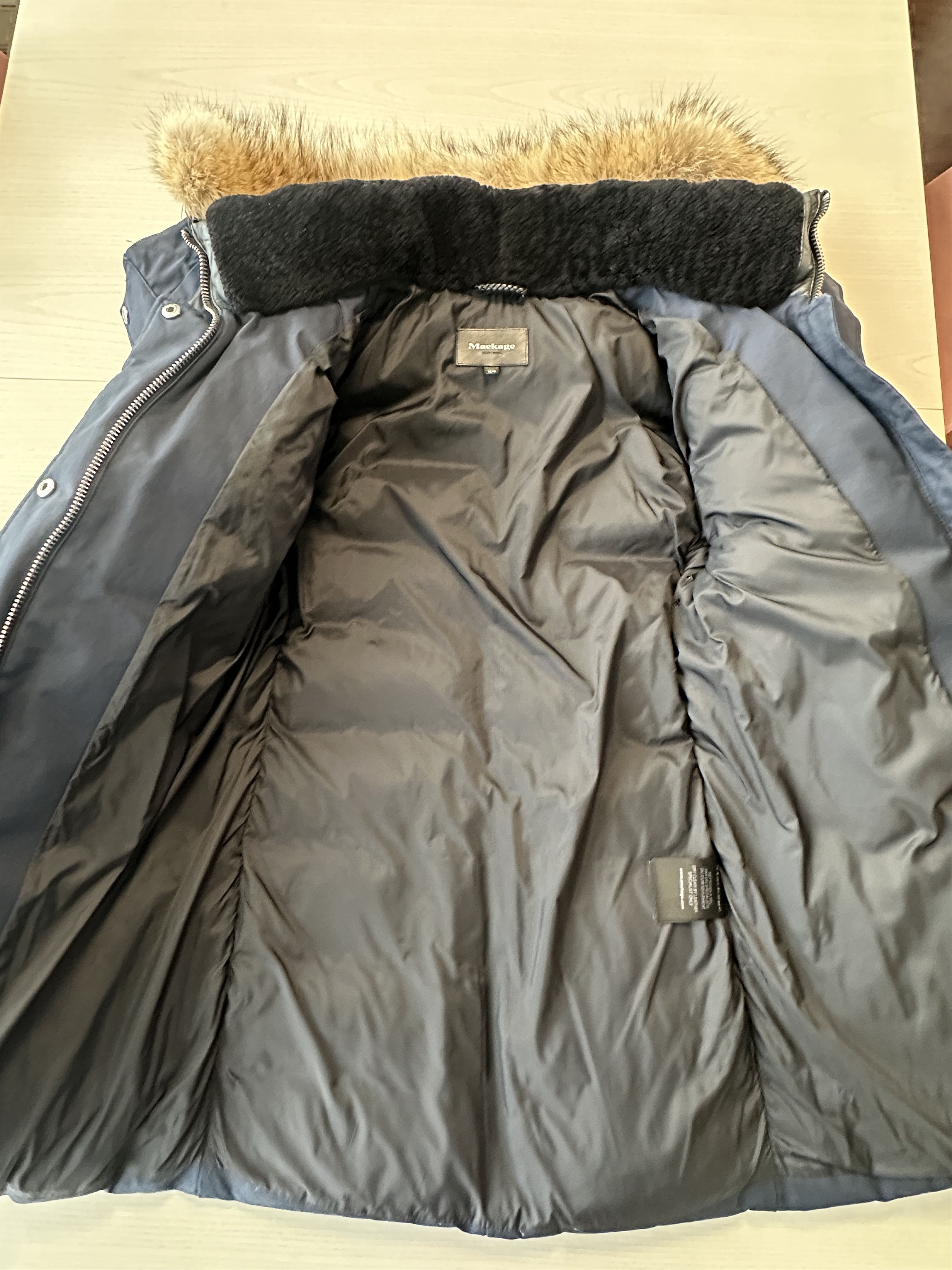 Mackage MACKAGE JULIANN PUFFER DOWN COAT JACKET NAVY XS Size XS / US 0-2 / IT 36-38 - 3 Thumbnail
