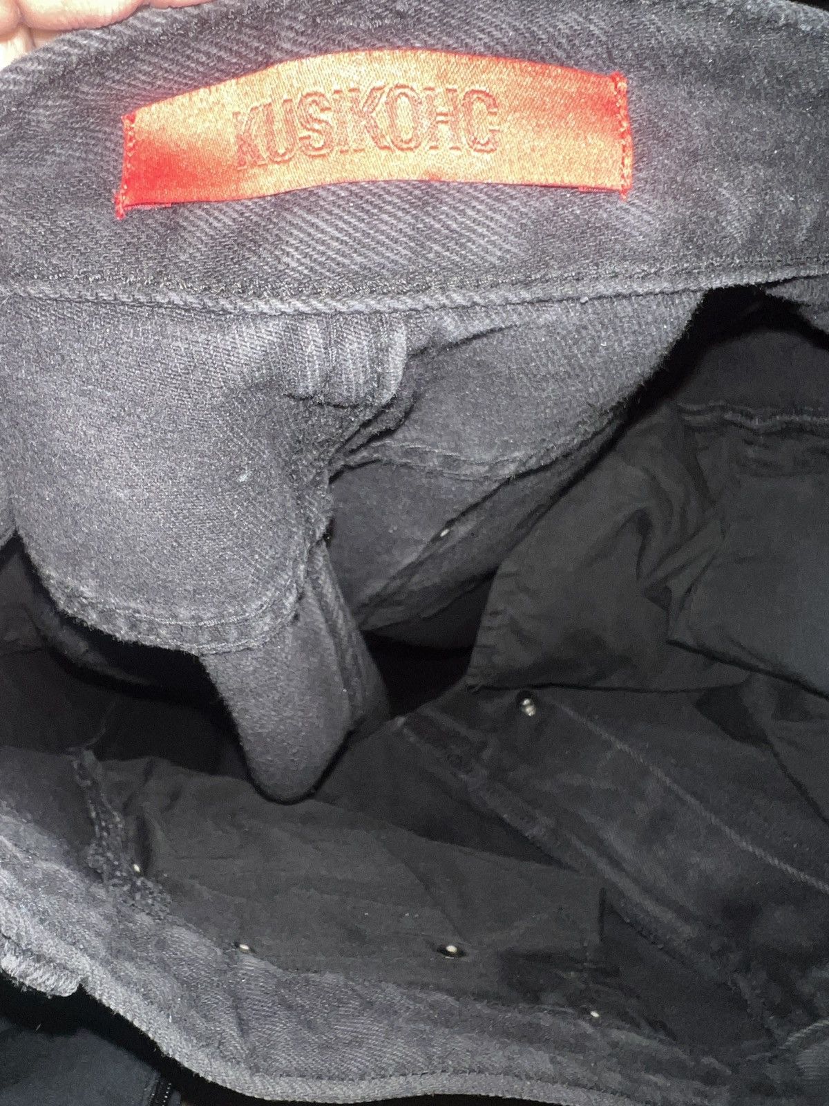 Kusikohc Kusikohc Jean logo washed Size US 31 - 8 Thumbnail