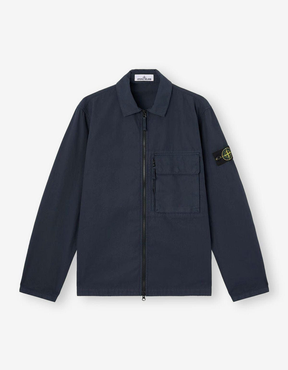Stone Island Stone Island Blue Canvas Weave Overshirt Size US M / EU 48-50 / 2 - 1 Thumbnail