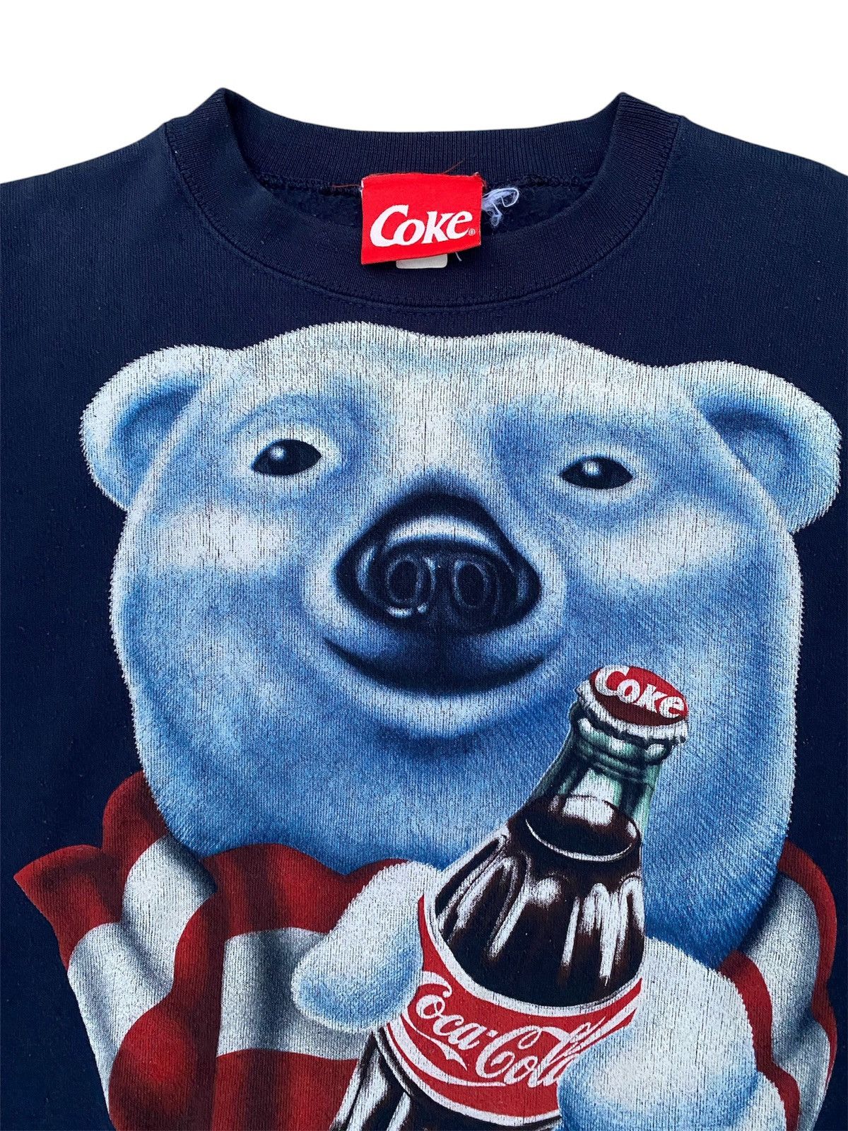 Coca Cola Vintage 90s Coca cola Sweatshirt Size US M / EU 48-50 / 2 - 2 Thumbnail