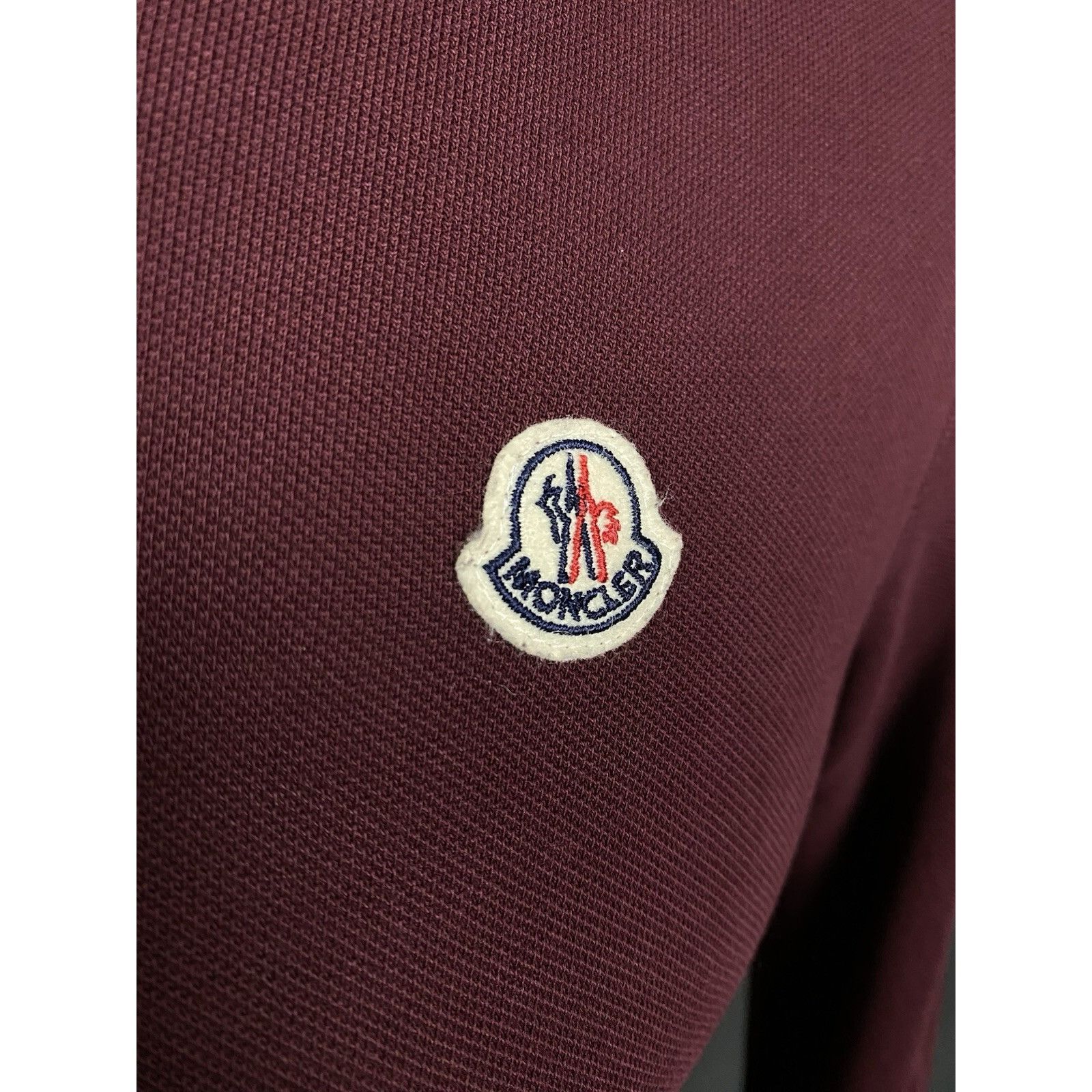 Moncler Moncler Maglia Men's Purple Collared Polo Sweater Size S Size US S / EU 44-46 / 1 - 8 Thumbnail