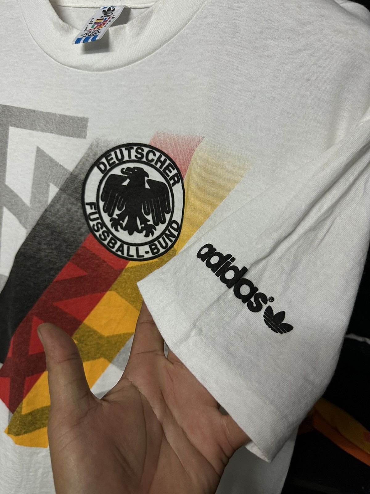Adidas × Vintage Vintage 90s Adidas Germany Sportwear Tee Size US M / EU 48-50 / 2 - 6 Thumbnail