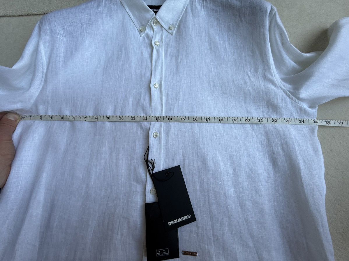 Dsquared2 $790 Dsquared2 linen white shirt 56 BNWT summer dress Size US XL / EU 56 / 4 - 3 Thumbnail