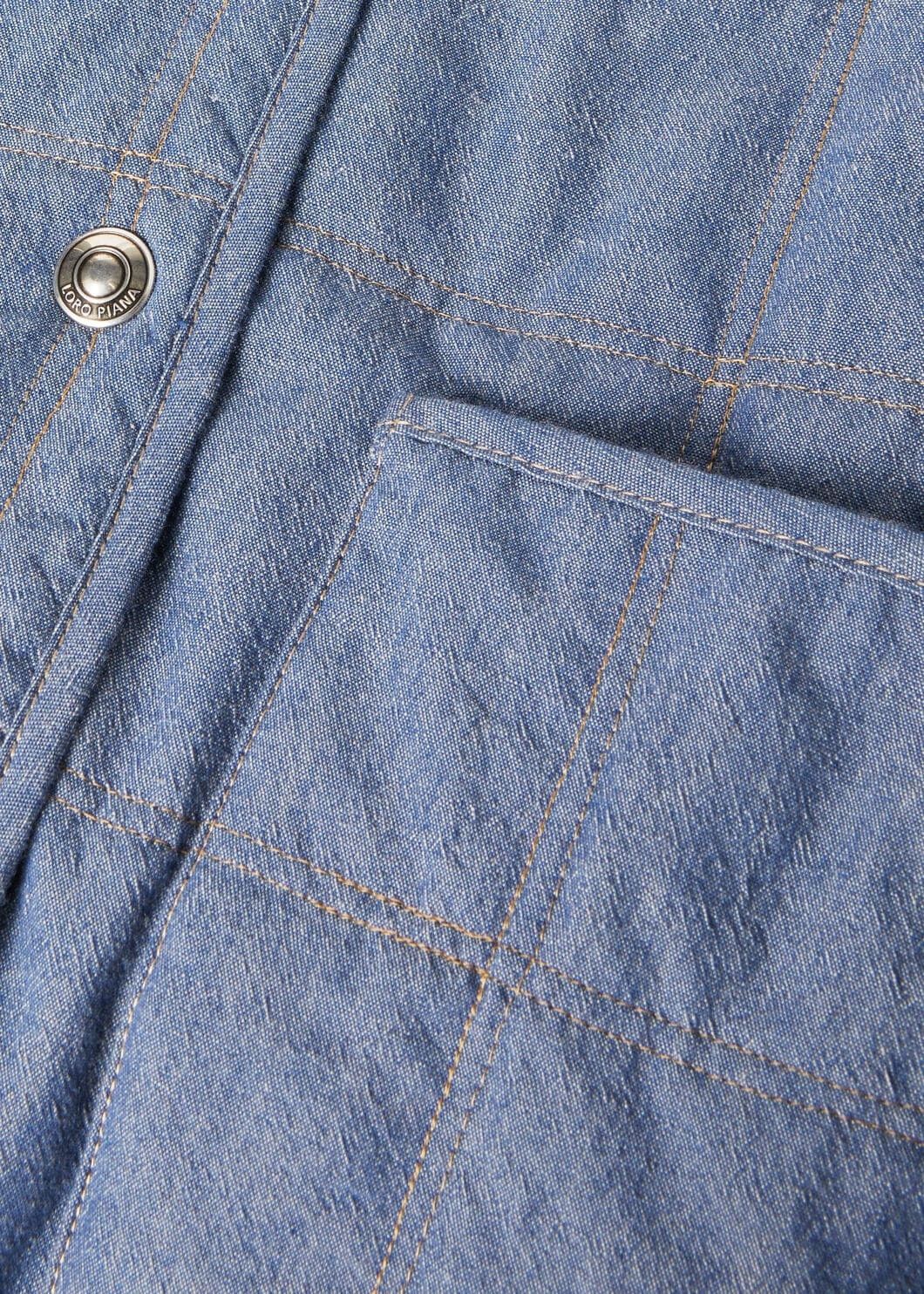 Loro Piana o1srvl11e0825 FAO4194 Jennifer Jacket in Blue Size L / US 10 / IT 46 - 7 Thumbnail