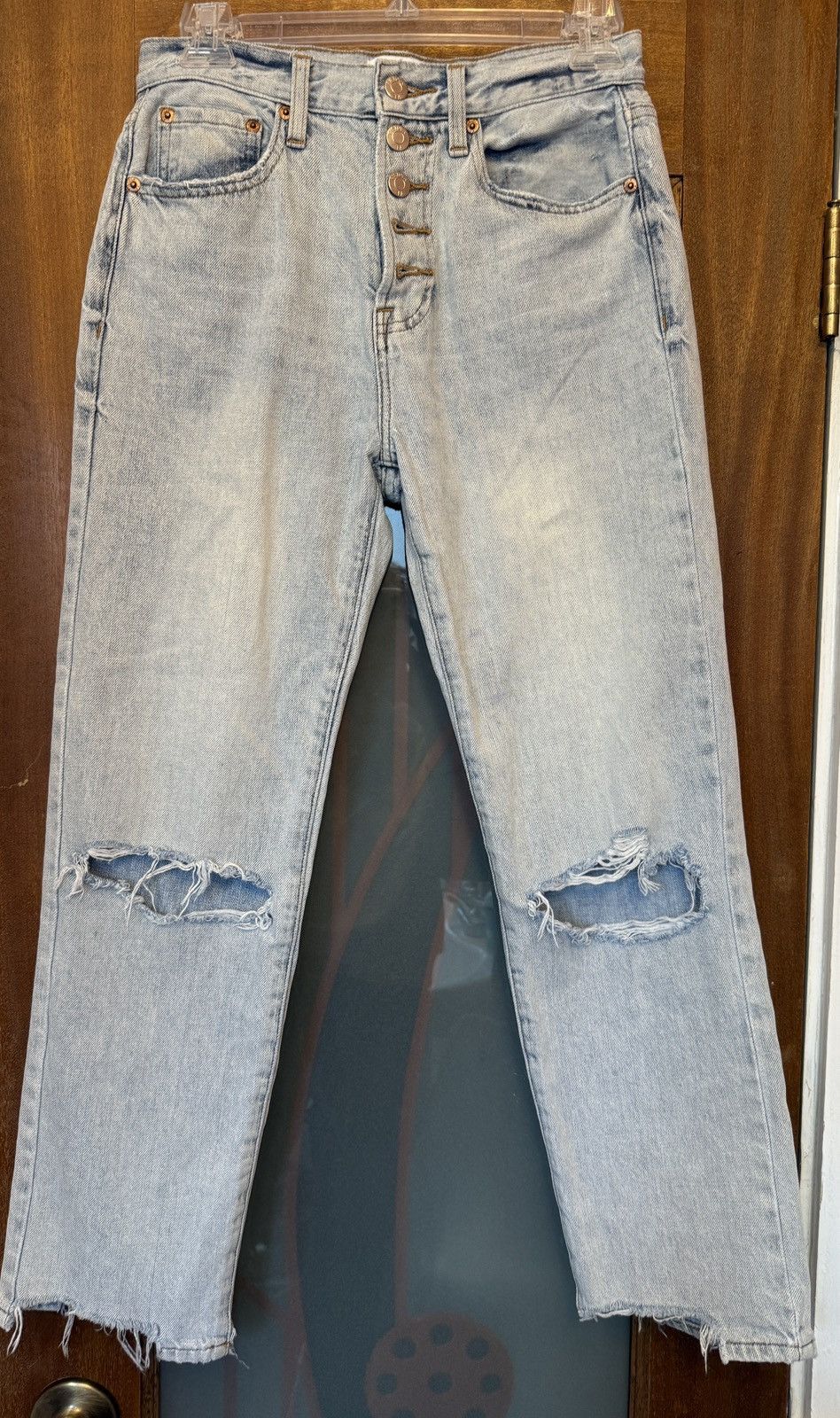 Pistola Women’s Charlie Denim Frayed High Rise Jeans 25”