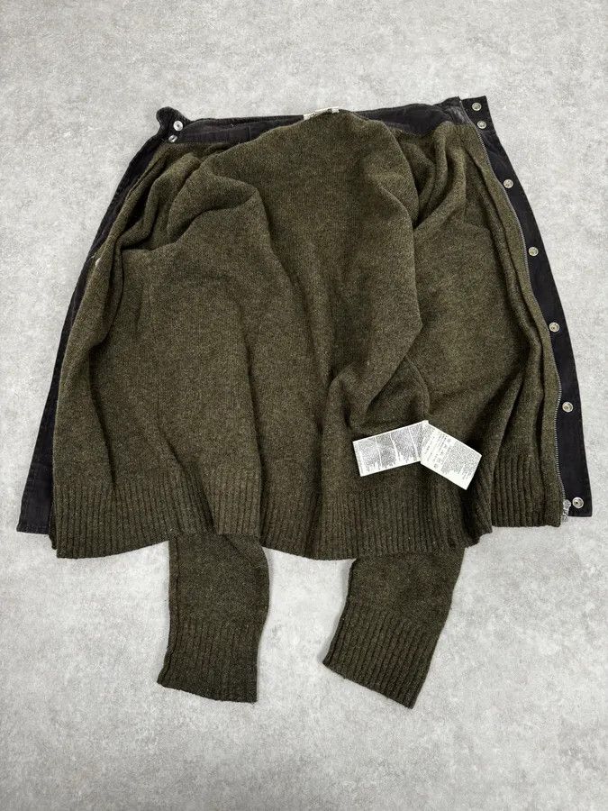 Diesel 2000s Diesel Green Avant-Garde Buttoned Wool Sweater Size US M / EU 48-50 / 2 - 7 Thumbnail