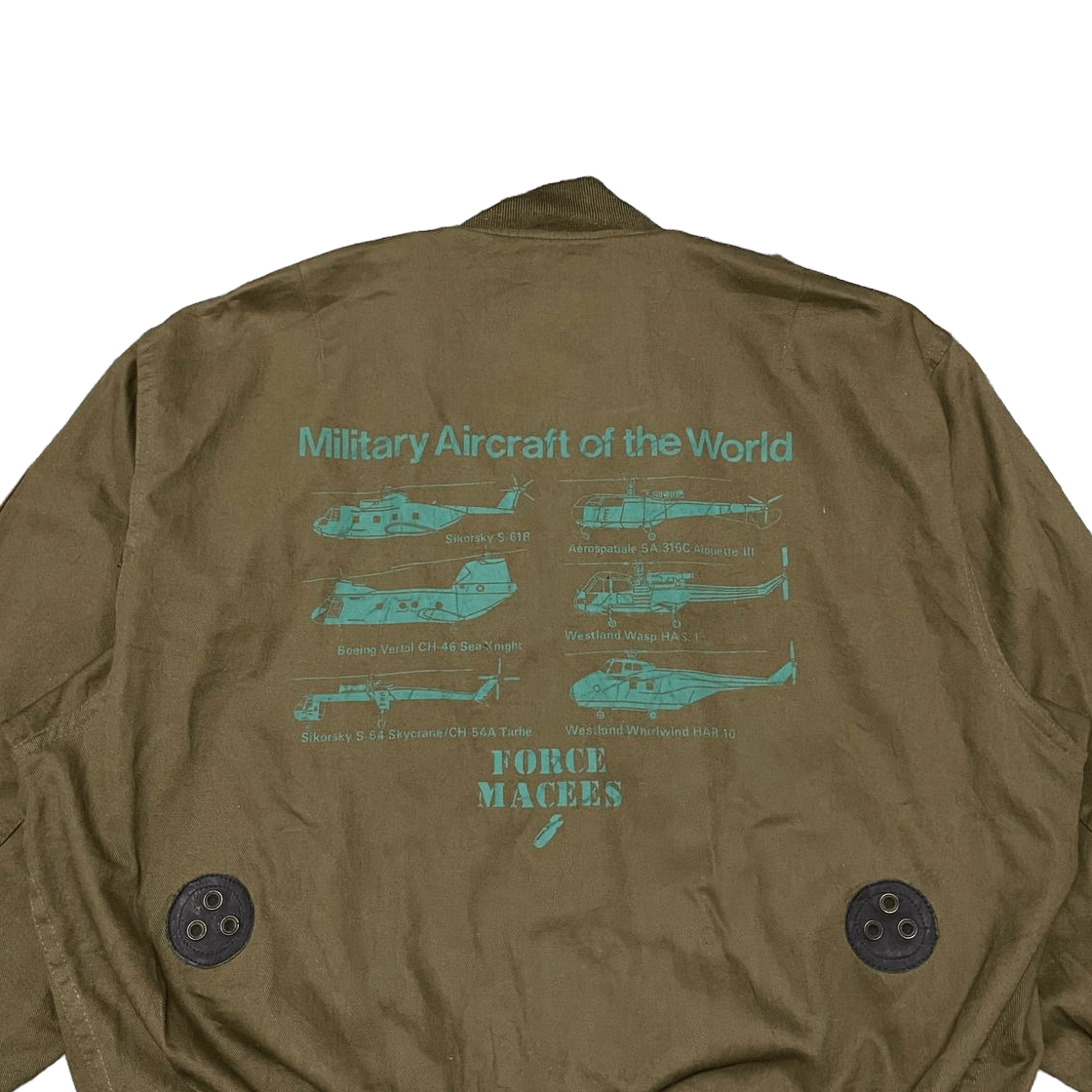 Japanese Brand Vintage Force Macees Military Aircraft Bomber Jacket Size US M / EU 48-50 / 2 - 13 Thumbnail