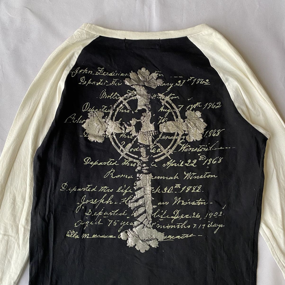 Hysteric Glamour × Japanese Brand × Le Grande Bleu (L.G.B.) Designer Armee Francaise Cross Poem Long Sleeve Tees Size US M / EU 48-50 / 2 - 9 Thumbnail