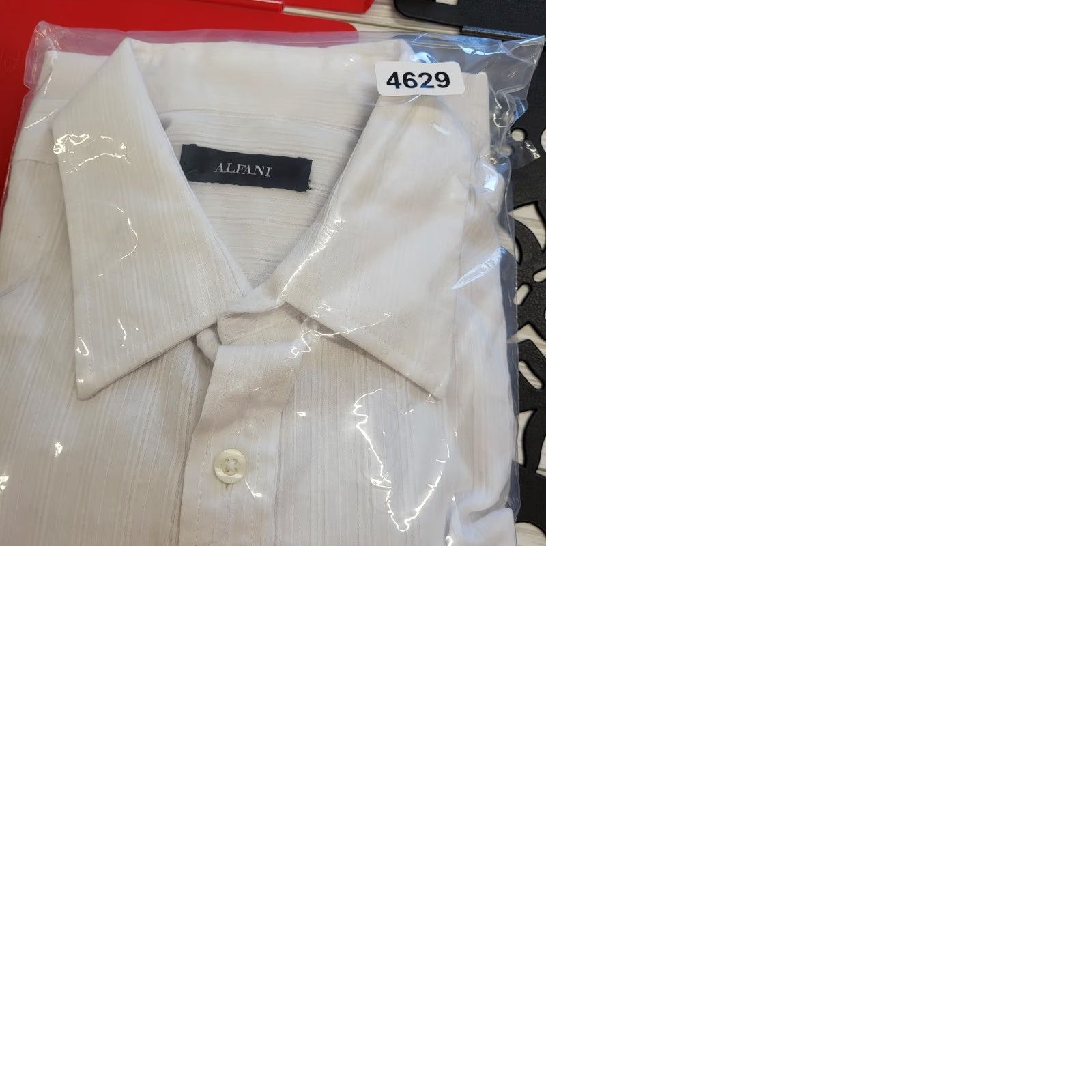 Alfani Alfani Dress Shirt Mens XL Button Up Pocket Long Sleeve Regular Formal Wear Size 46R - 10 Thumbnail