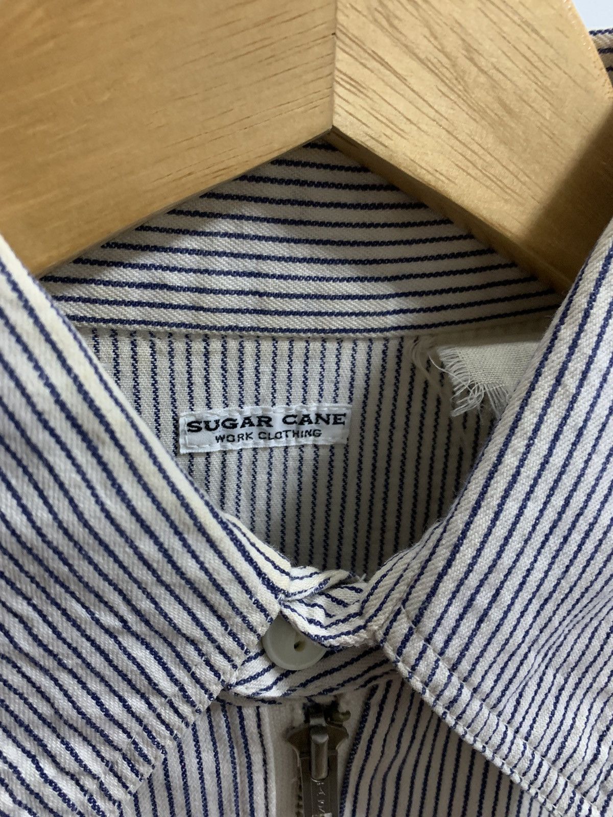 Vintage Sugar Cane Hickory Workshirt Half Zipper Size US M / EU 48-50 / 2 - 4 Thumbnail
