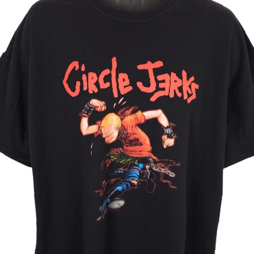 Anvil VINTAGE Circle Jerks T Shirt Mens 2XL Black Punk Rock Tee Skank Kid Shawn Kerri Size US XXL / EU 58 / 5 - 2 Thumbnail
